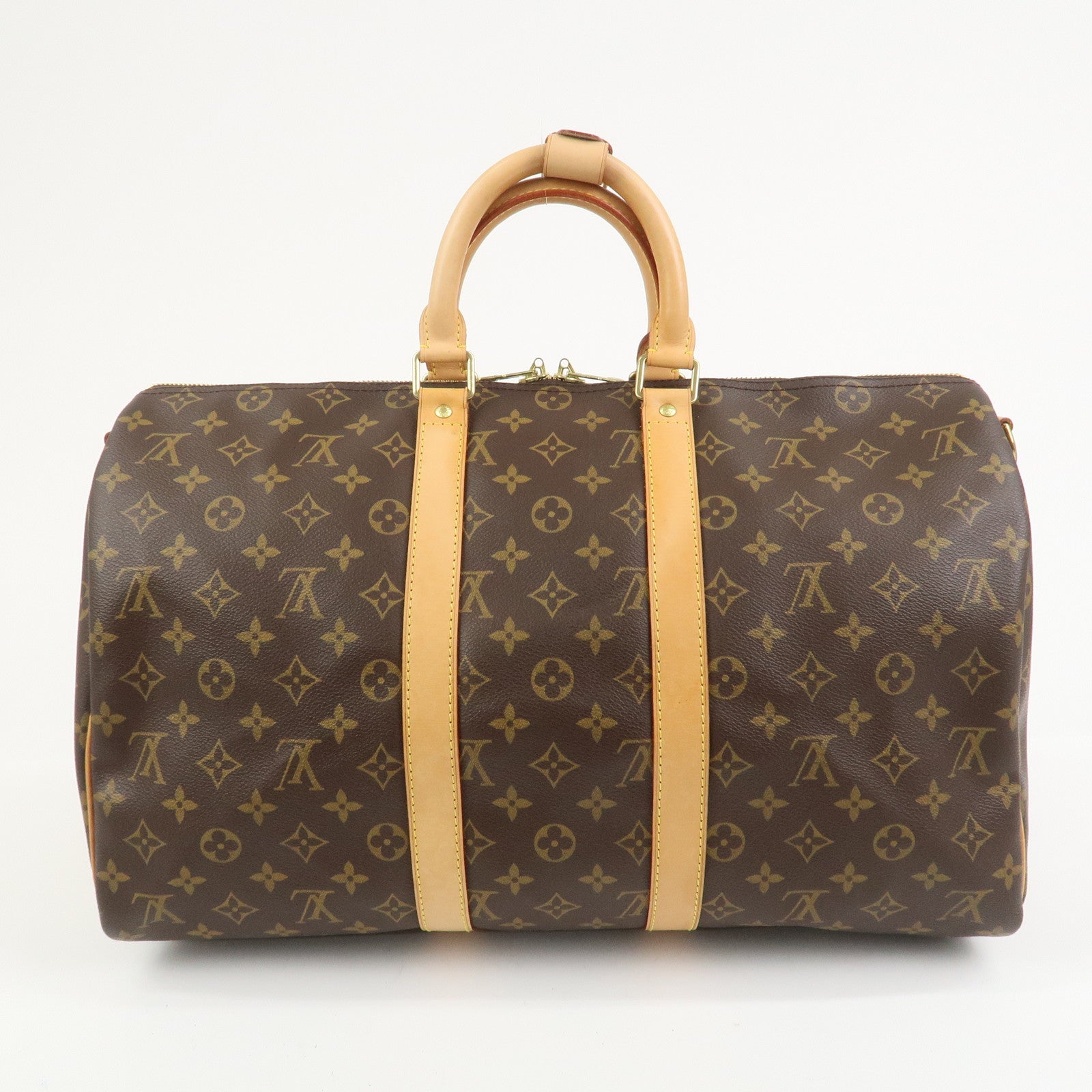 Louis Vuitton Monogram Keep All Bandouliere 45 Boston Bag M41418