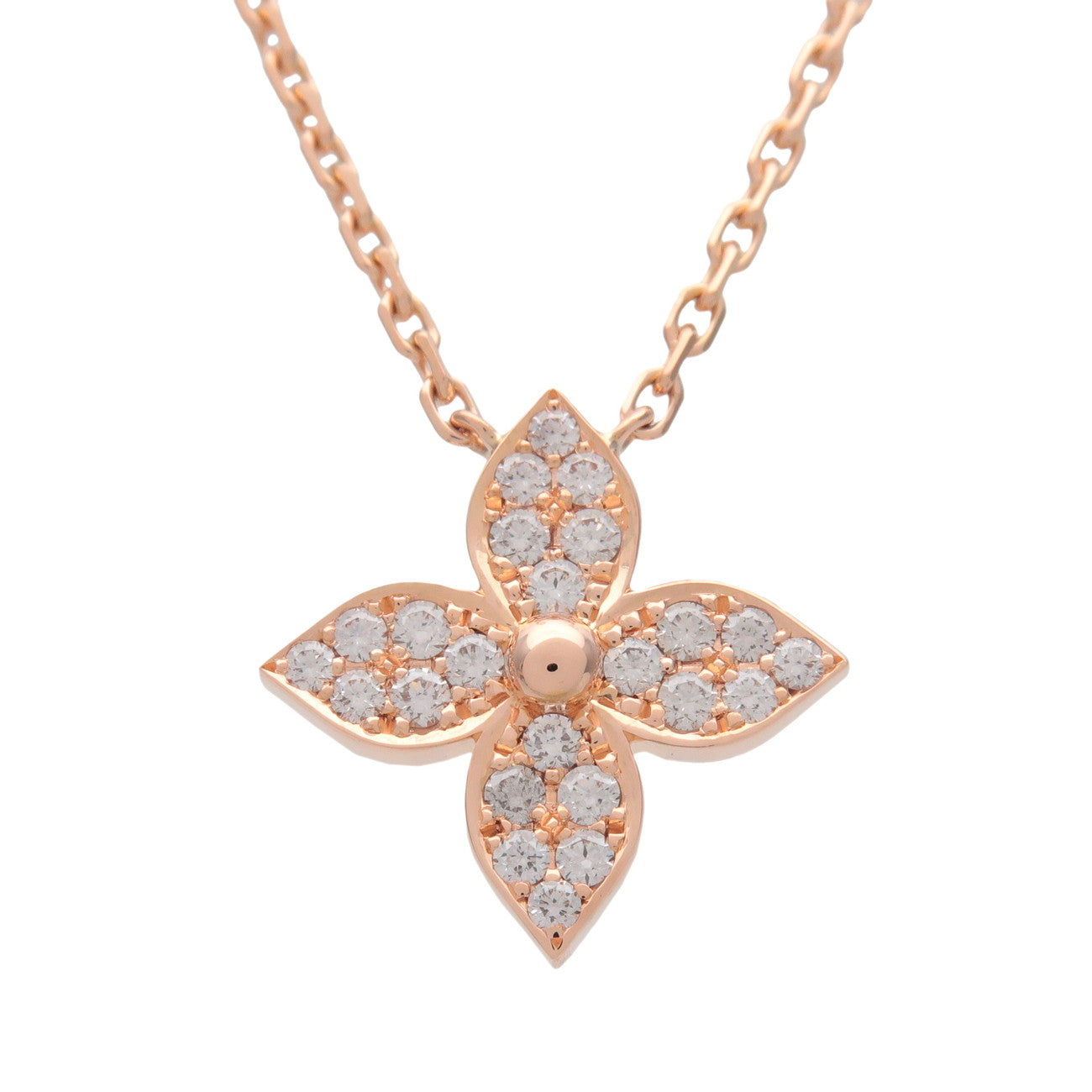 Louis Vuitton Pendantif Star Blossom Diamond Necklace 750PG Q93710