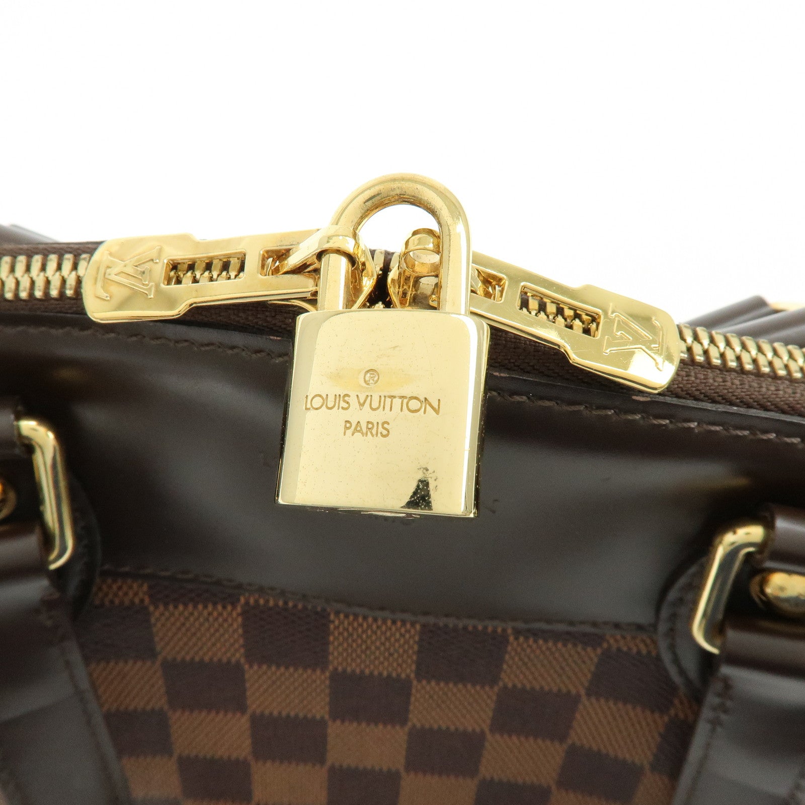 Louis Vuitton Damier Ebene Verona PM Hand Bag Brown