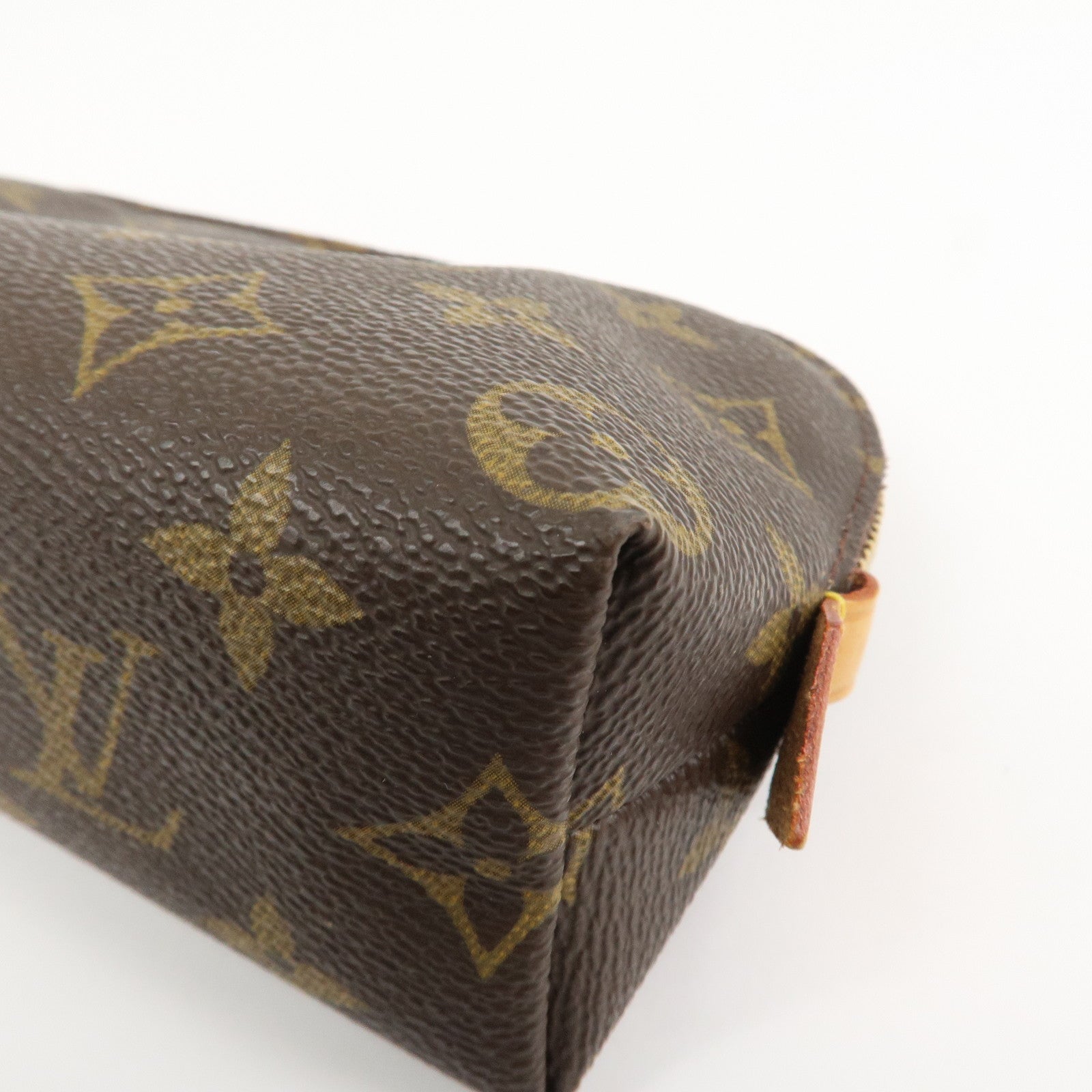 Louis Vuitton Monogram Canvas Pochette Cosmetic Pouch Brown M47515