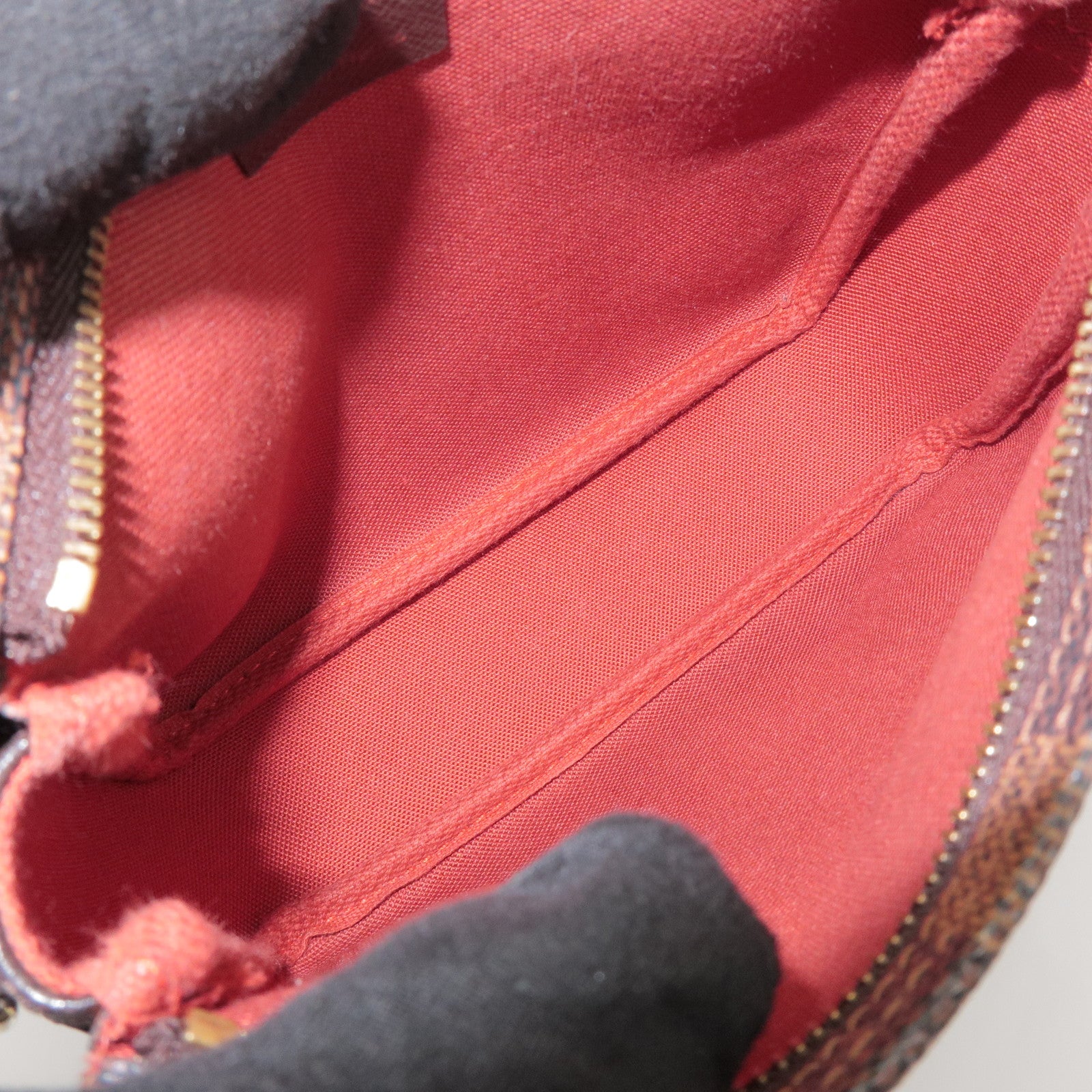 Louis Vuitton Damier Trousse Makeup Accessory Pouch Brown N51982