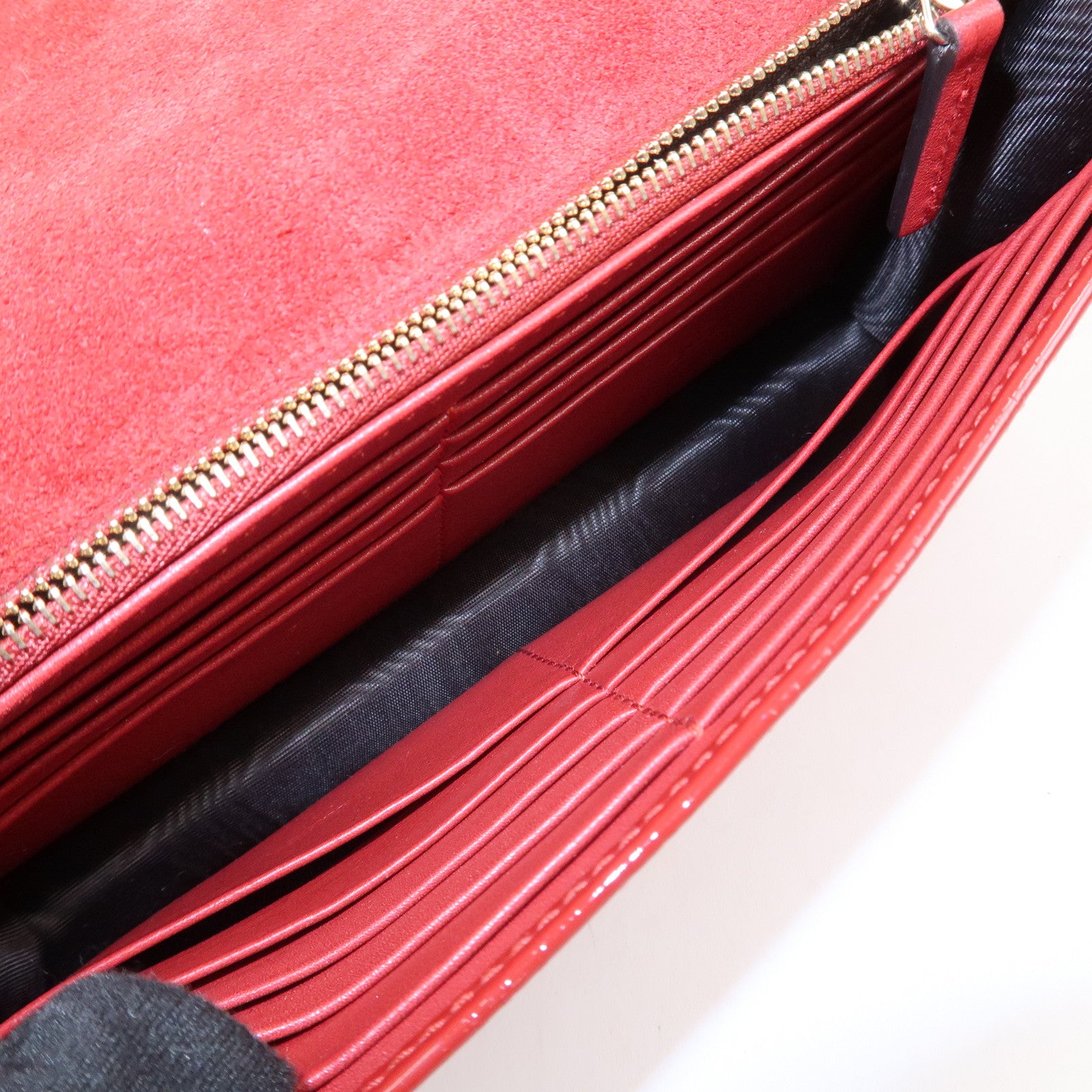 GUCCI Micro Guccissima Leather 2Way Bag Shoulder Bag Red 354086