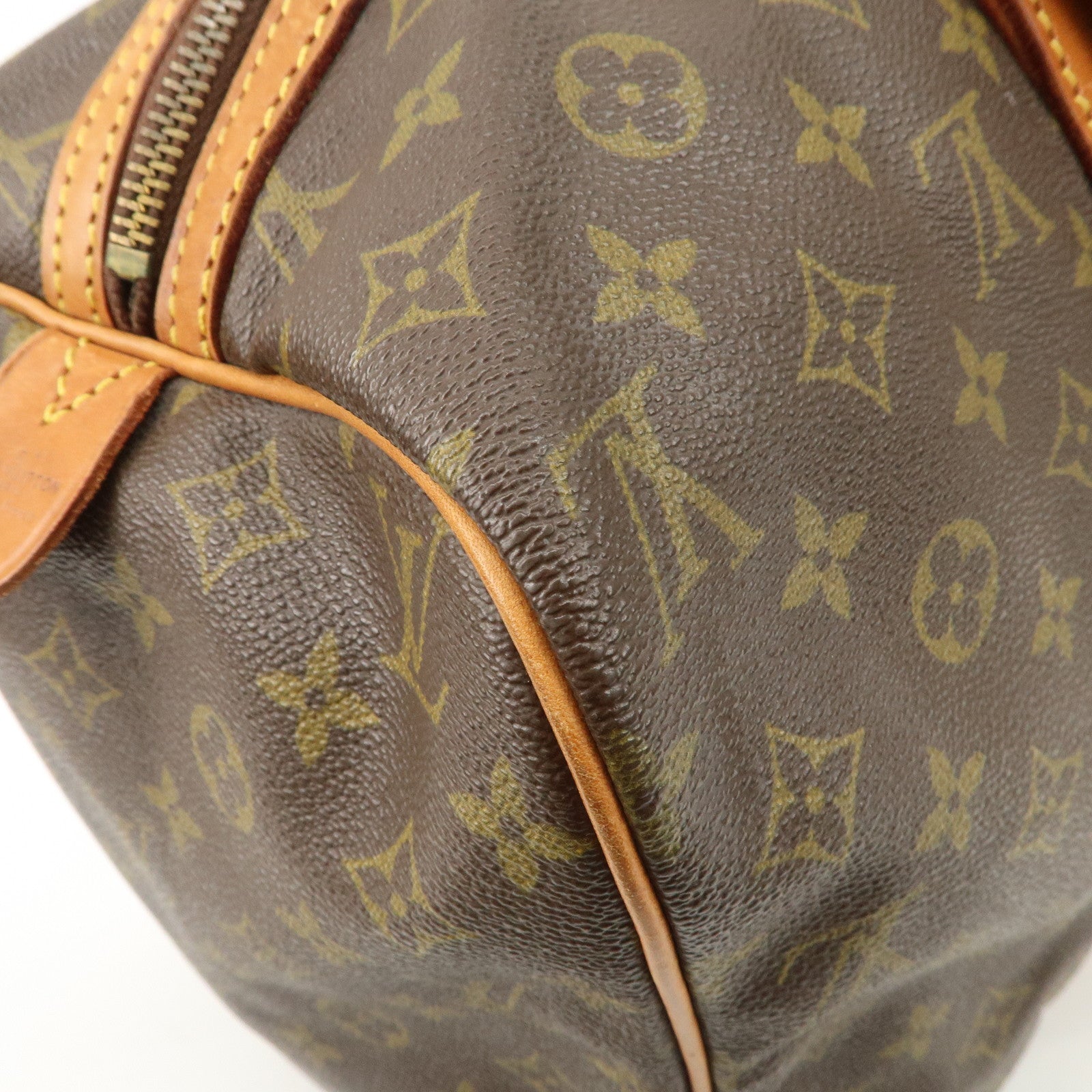 Louis Vuitton Monogram Sac Souple 45 Boston Bag Brown M41624 Used