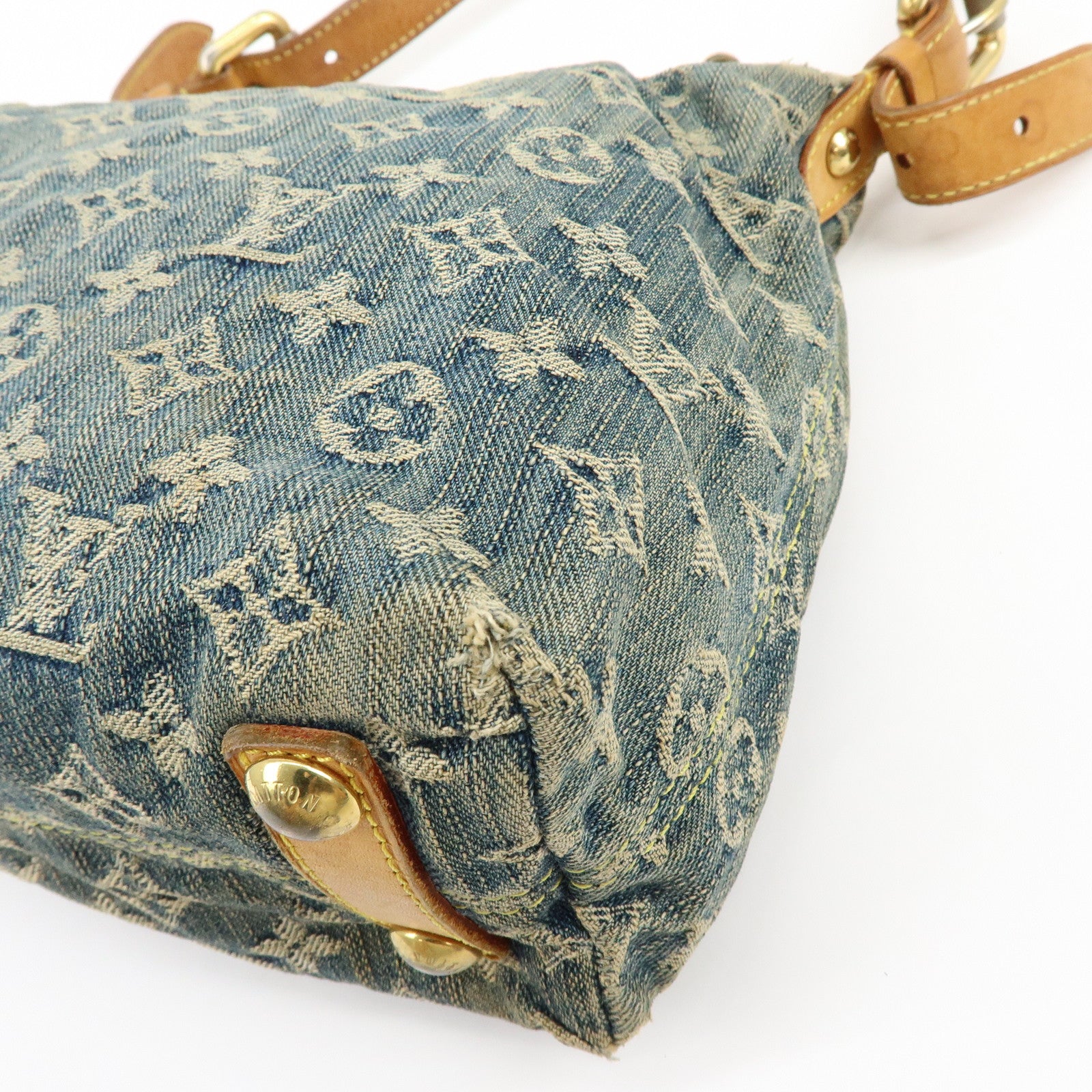 Louis Vuitton Monogram Denim Baggy PM 2Way Bag Shoulder Bag M95049