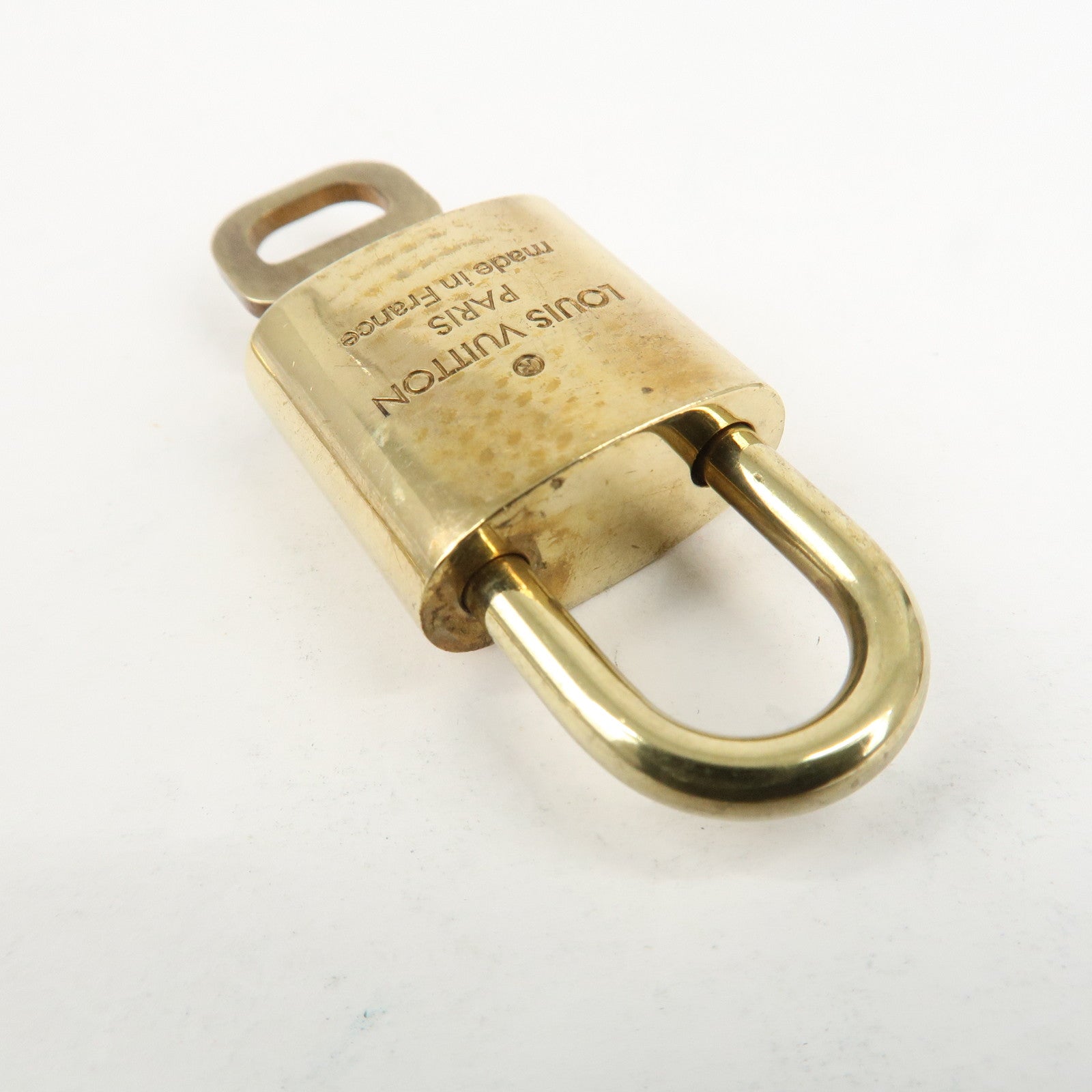Louis Vuitton Set of 10 Lock & Key Cadena Key Lock Metal Gold Used