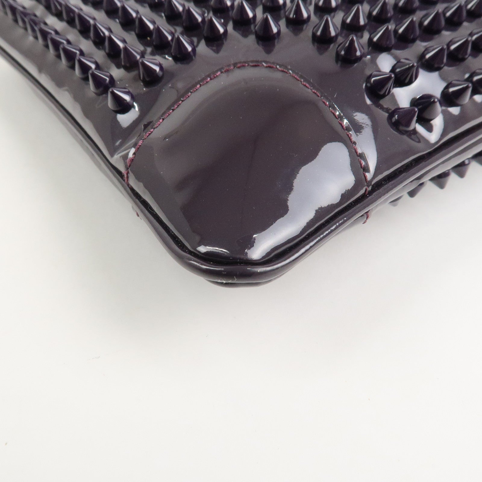 Christian Louboutin Vinyl 2Way Bag Chain Shoulder Bag Purple