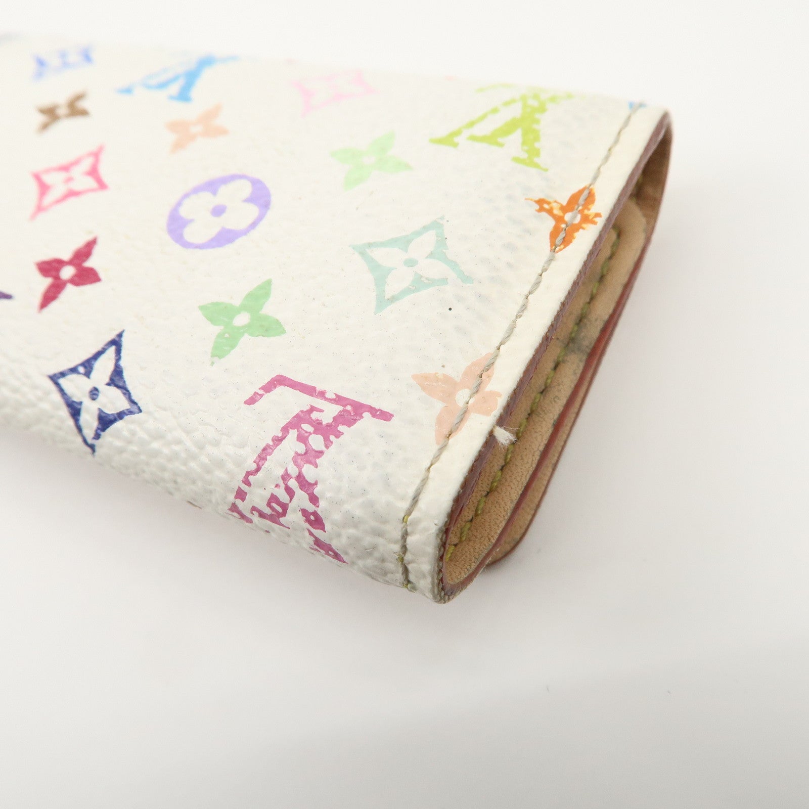 Louis Vuitton Monogram Multicolor Multiclés 4 Key Case Blanc M60043 Used