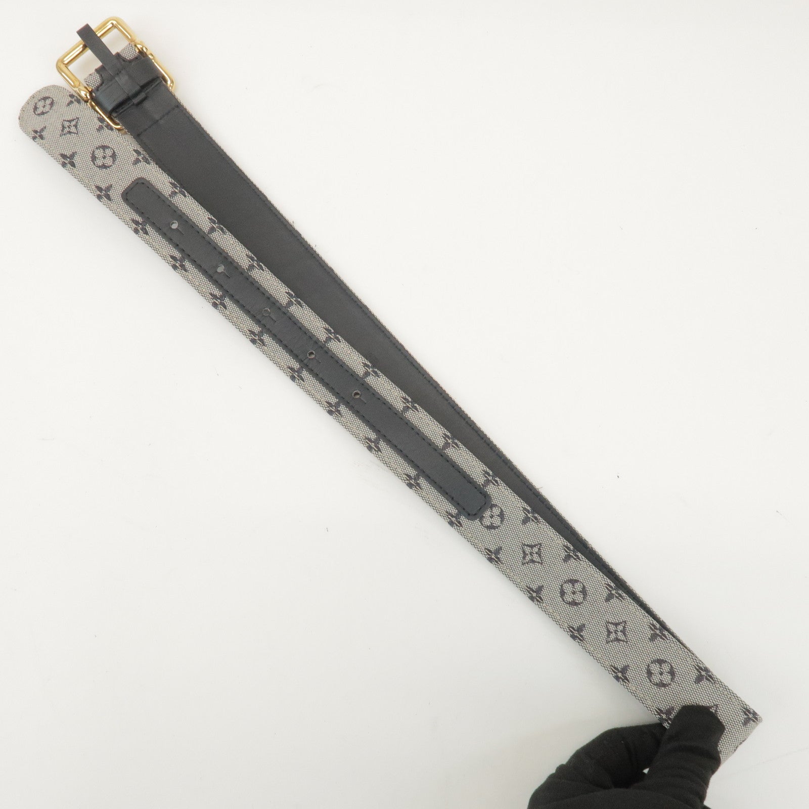 Louis Vuitton Monogram Mini Ceinture 75/30 Belt Blue M6816V