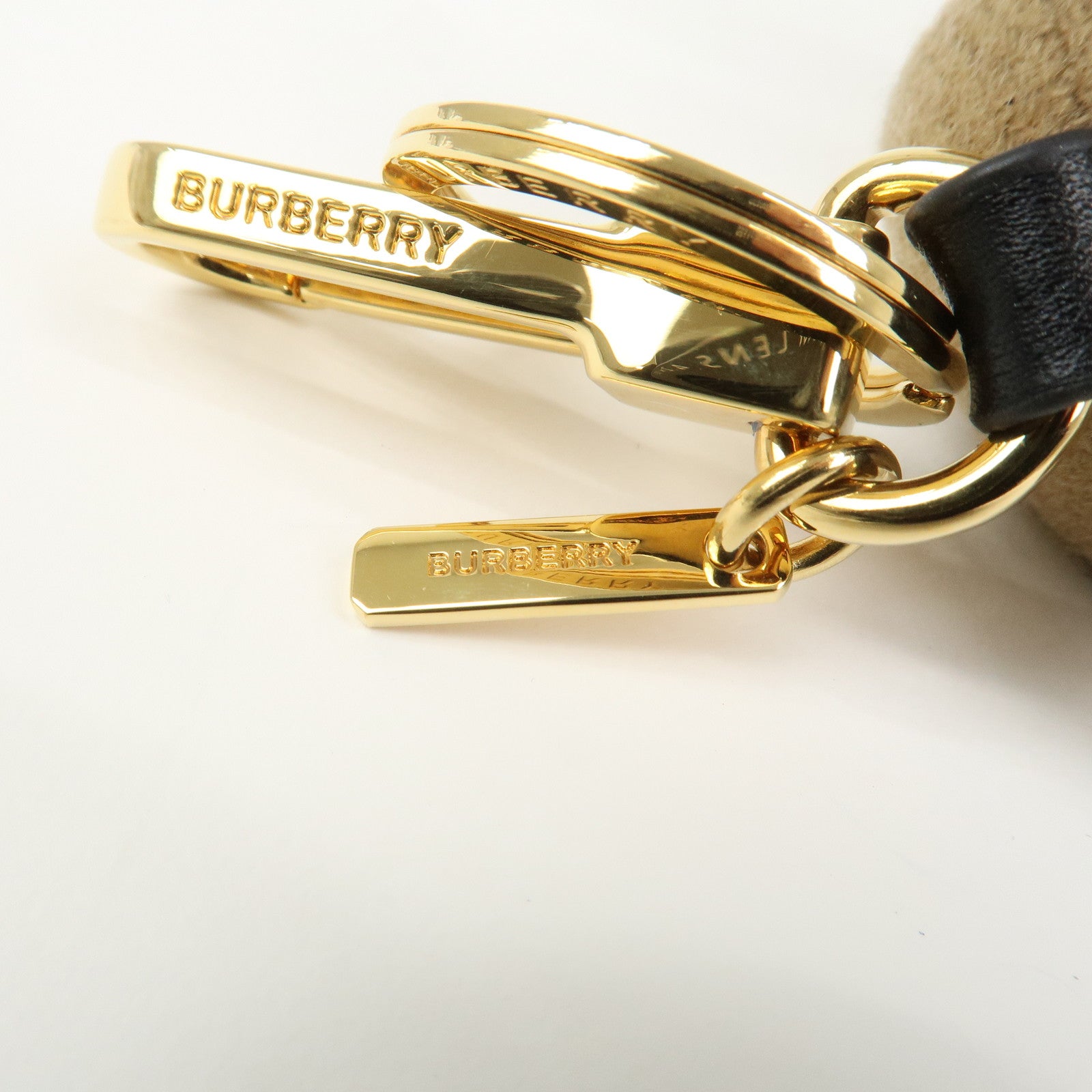 BURBERRY Nova Plaid Thomas Teddy Bear Cashmere Bag Charm Key Holder