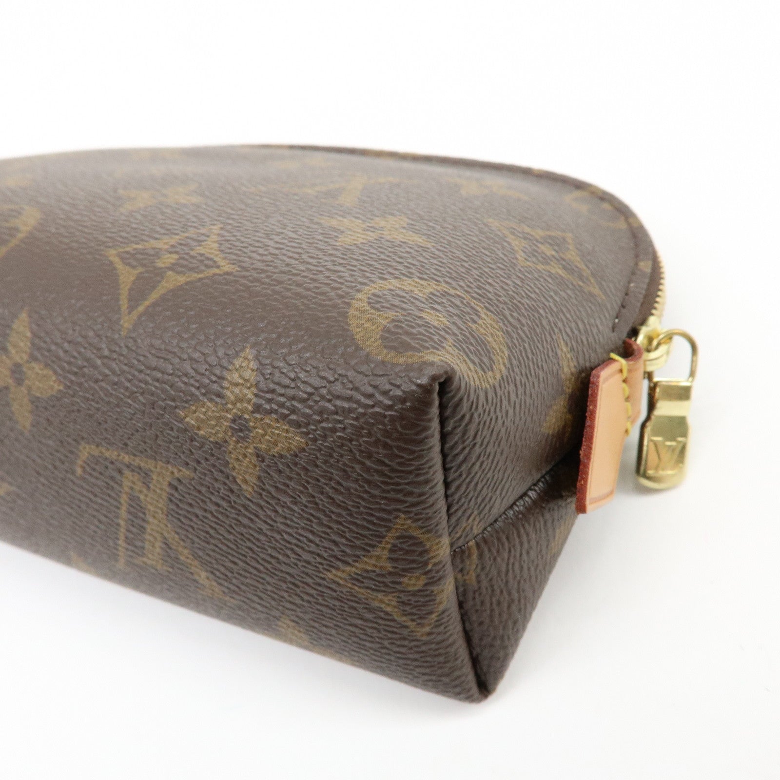 Louis Vuitton Monogram Pochette Cosmetic PM Pouch Brown M47515