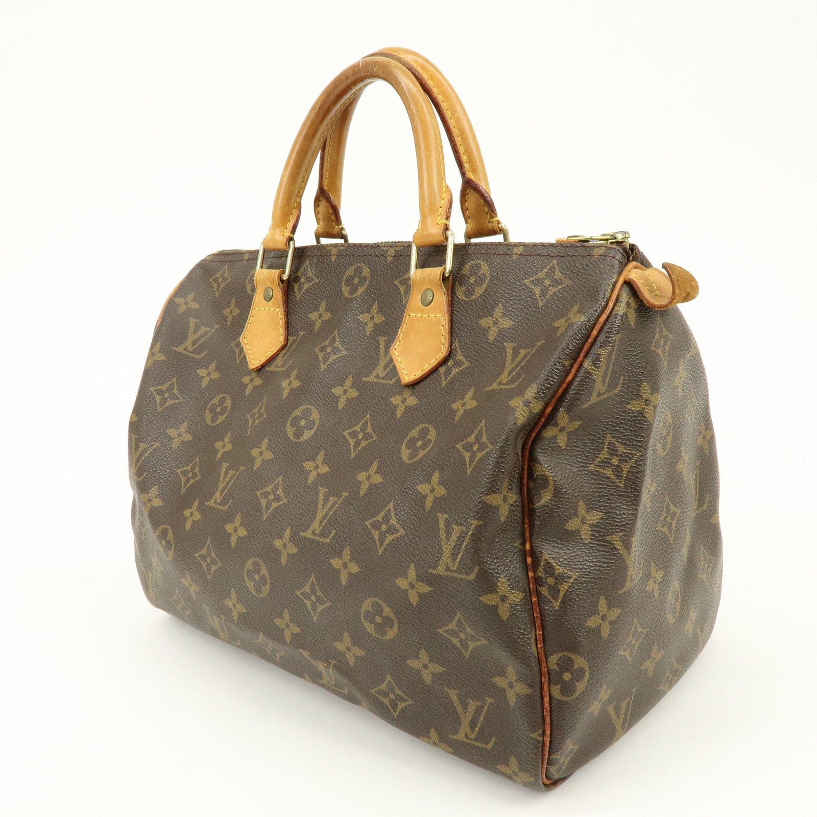 Louis Vuitton Monogram Speedy 30 Boston Bag Hand Bag Brown M41526