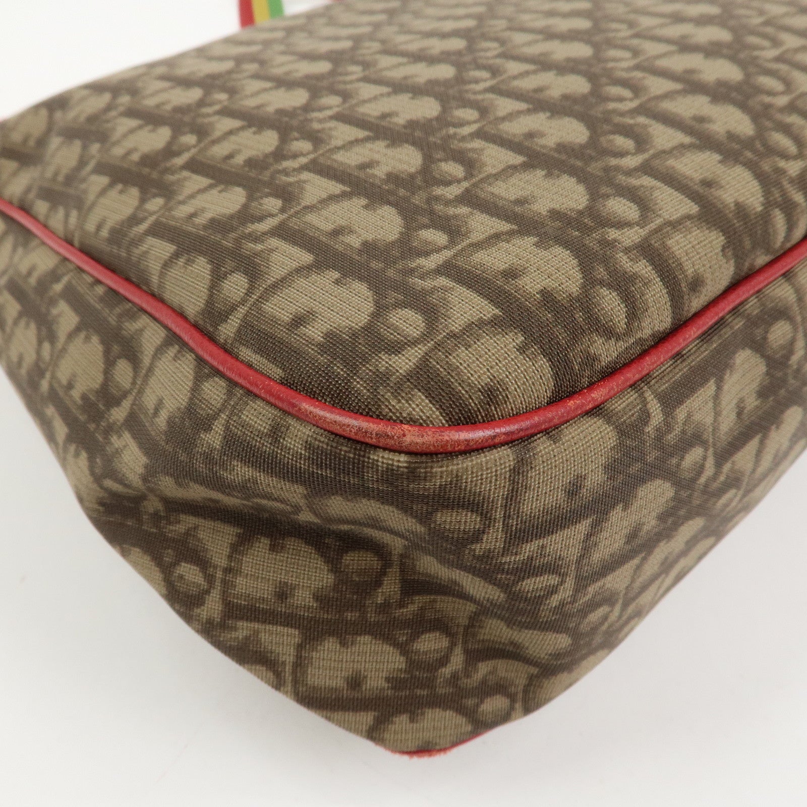 Christian Dior Rasta Trotter PVC Canvas Shoulder Bag Crossbody Bag