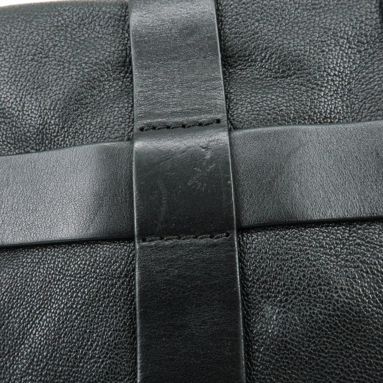 Chloe Kerala  Leather Tote Bag Hand Bag Horseshoe Charm Black