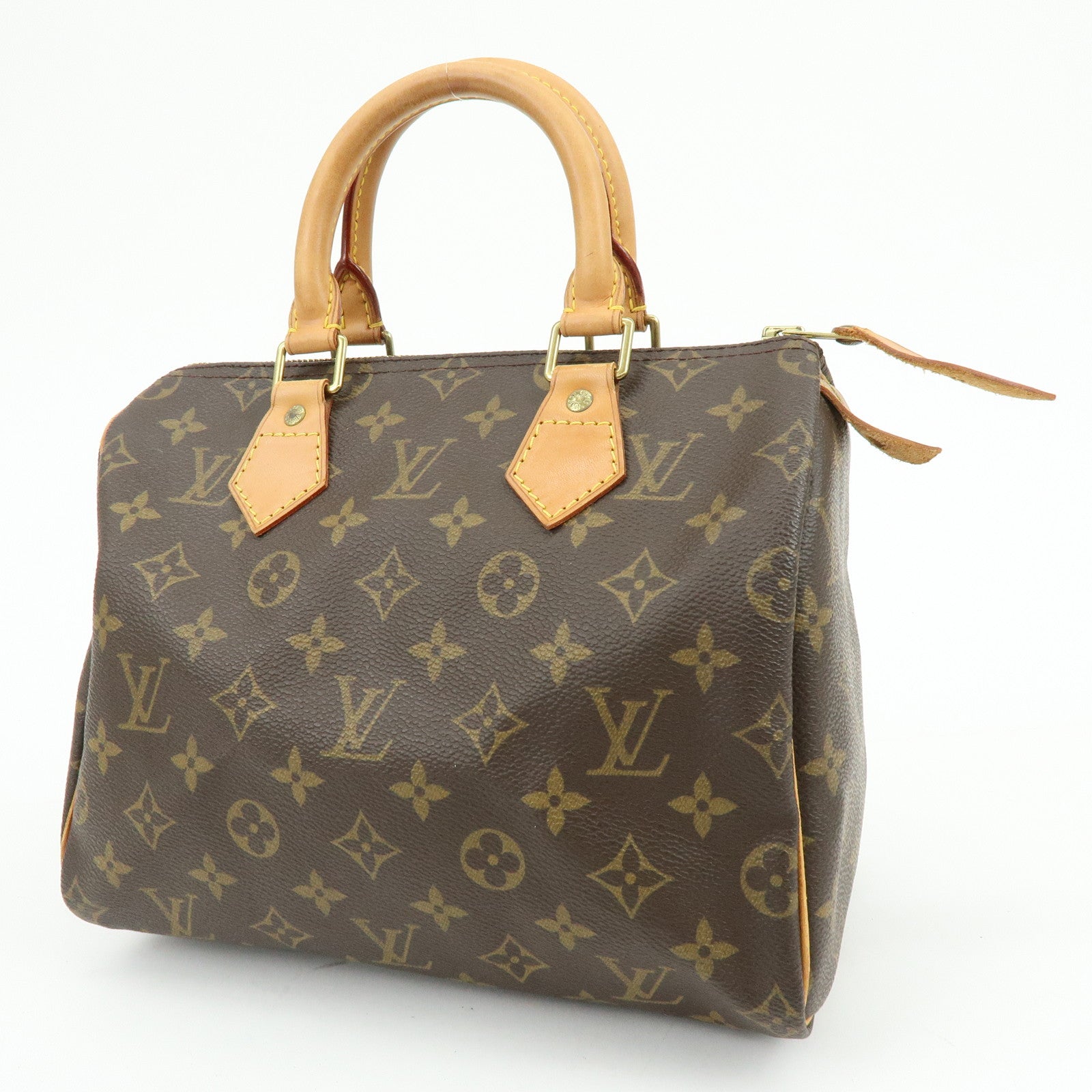 Louis Vuitton Monogram Speedy 25 Boston Bag Hand Bag Brown M41528