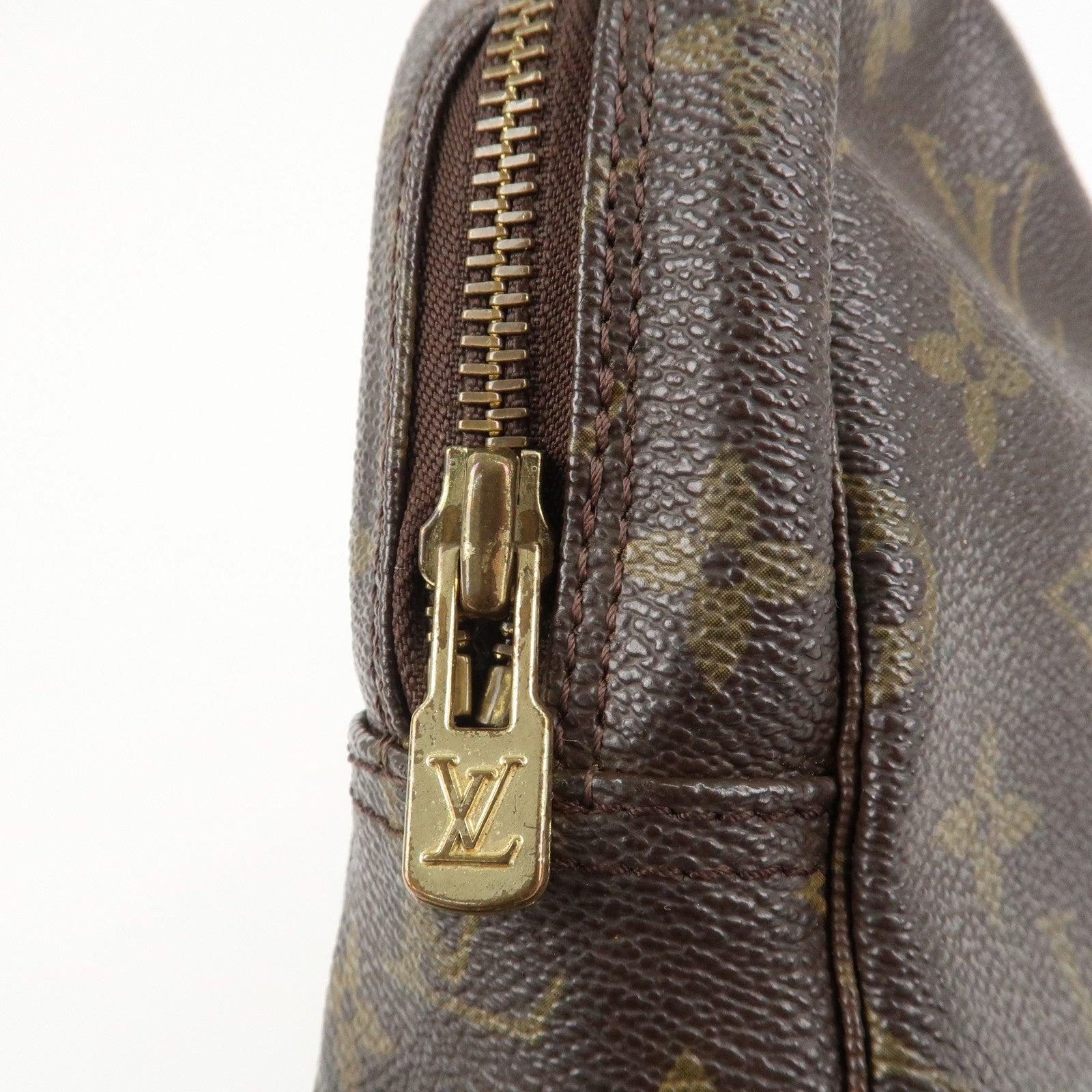 Louis Vuitton Monogram Trousse Toilette 23 Pouch Brown M47524 Used