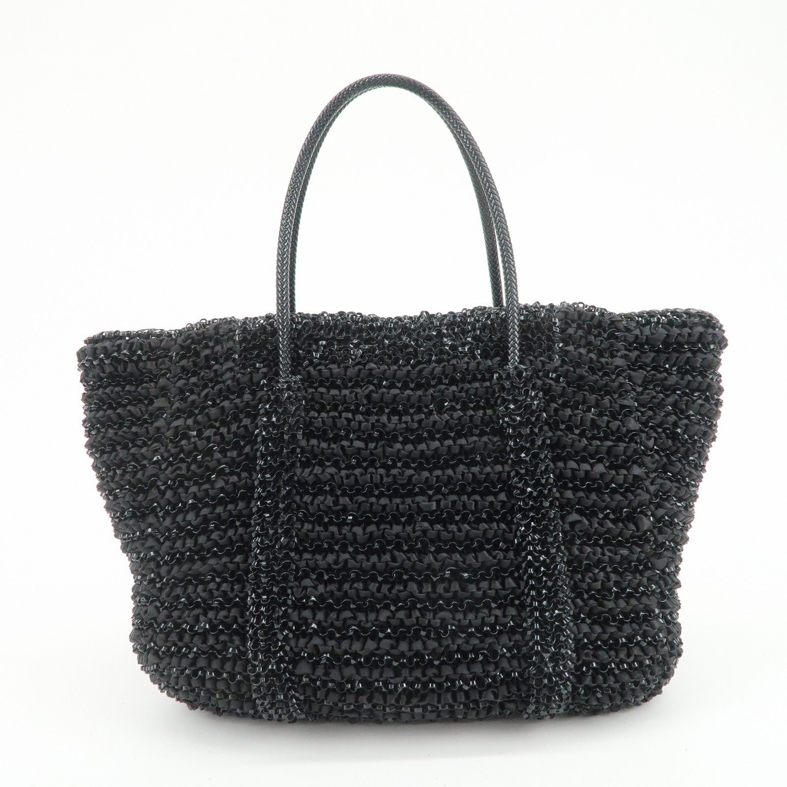 ANTEPRIMA LUCCHETTO Turn Lock Logo PVC Nylon Tote Bag Wire Bag