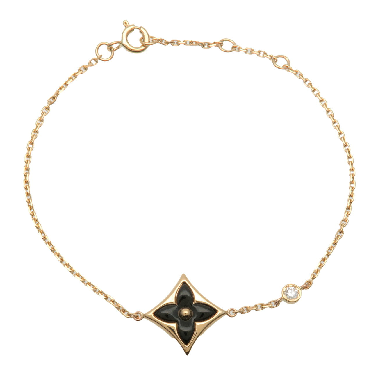 Louis Vuitton Star Blossom BB Diamond 750YG Onyx 1P Diamond Q95677