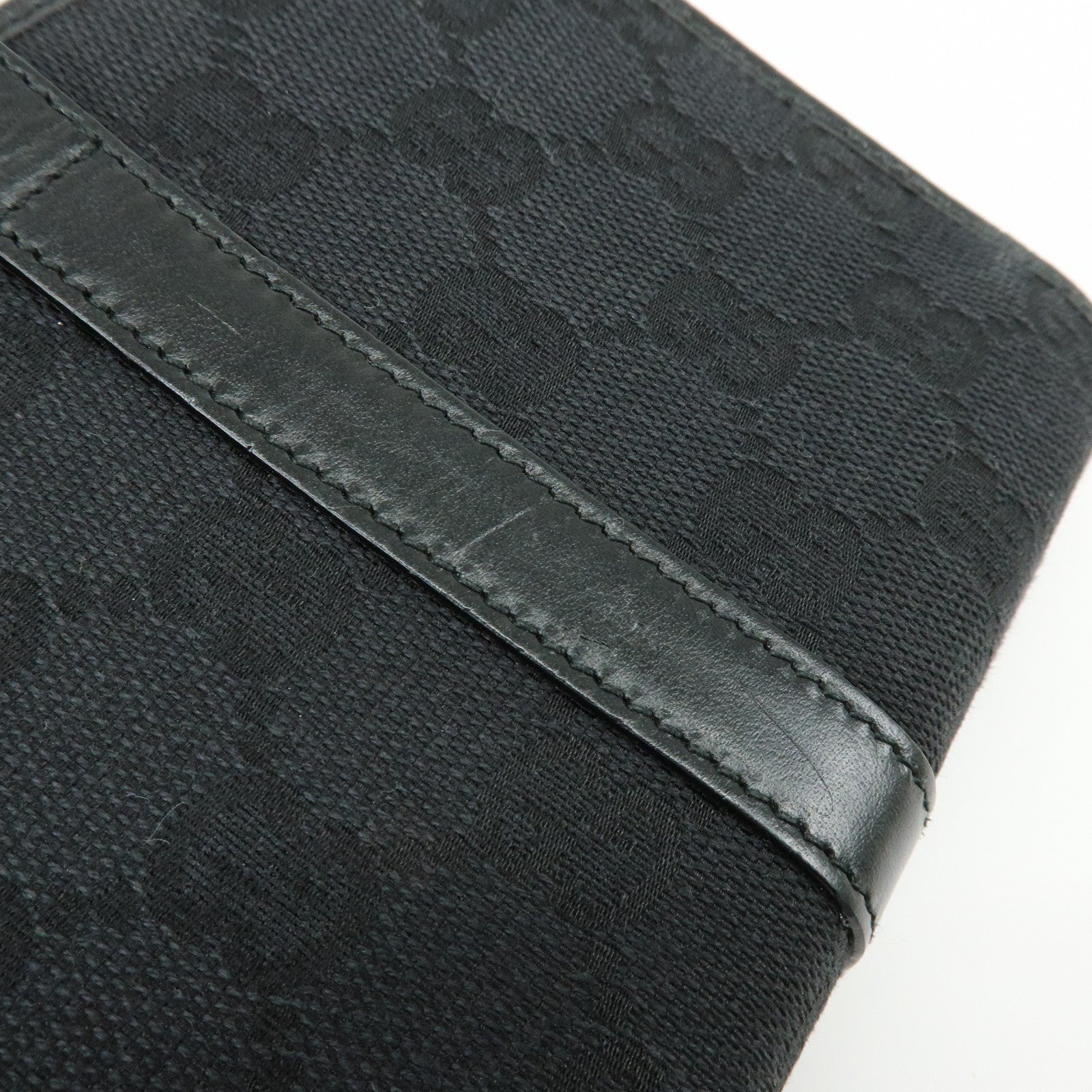 GUCCI Jackie GG Canvas Leather Agenda Planner Cover 29966.1147