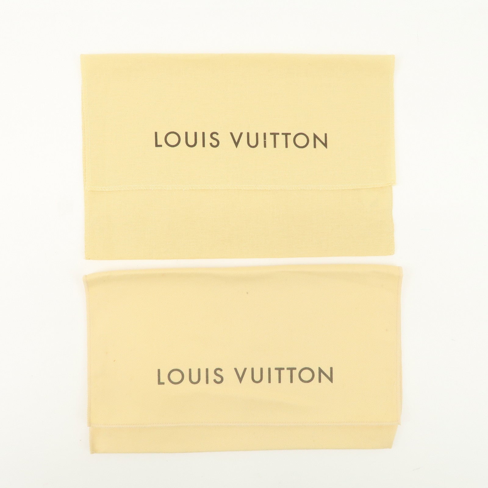 Louis Vuitton Set Of 13 Dust Bag Storage Bag Flap Style Beige Used