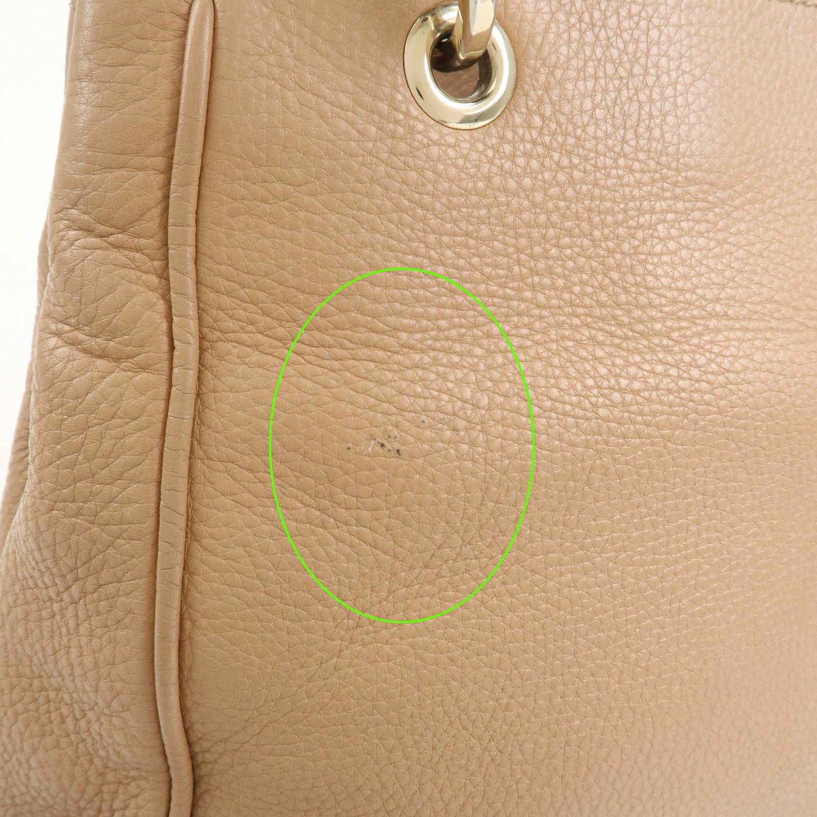 GUCCI Bamboo Leather 2 Way Bag Hand Shoulder Bag Pink Beige 336032