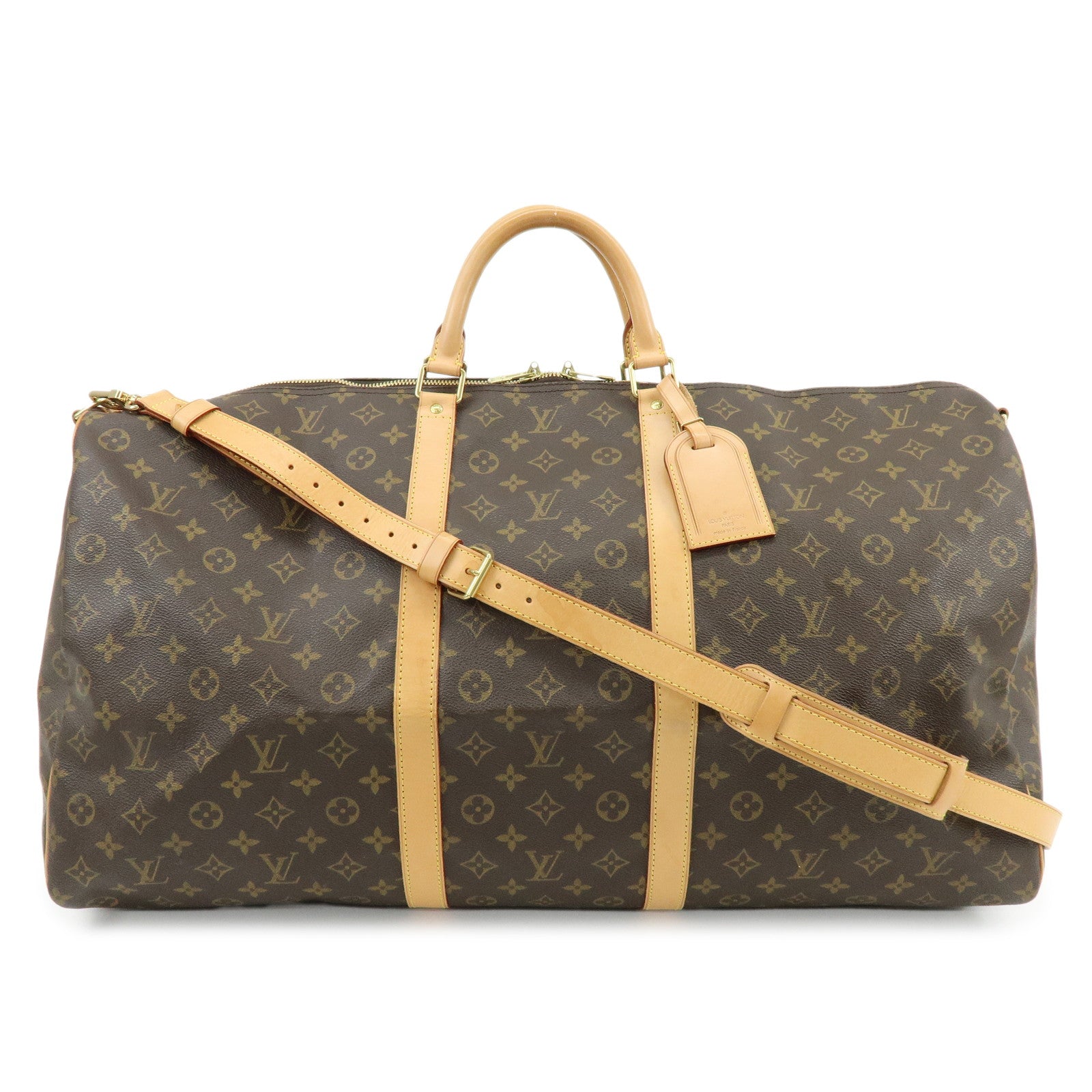 Louis Vuitton Monogram Keep All Bandouliere 60 Boston Bag M41412