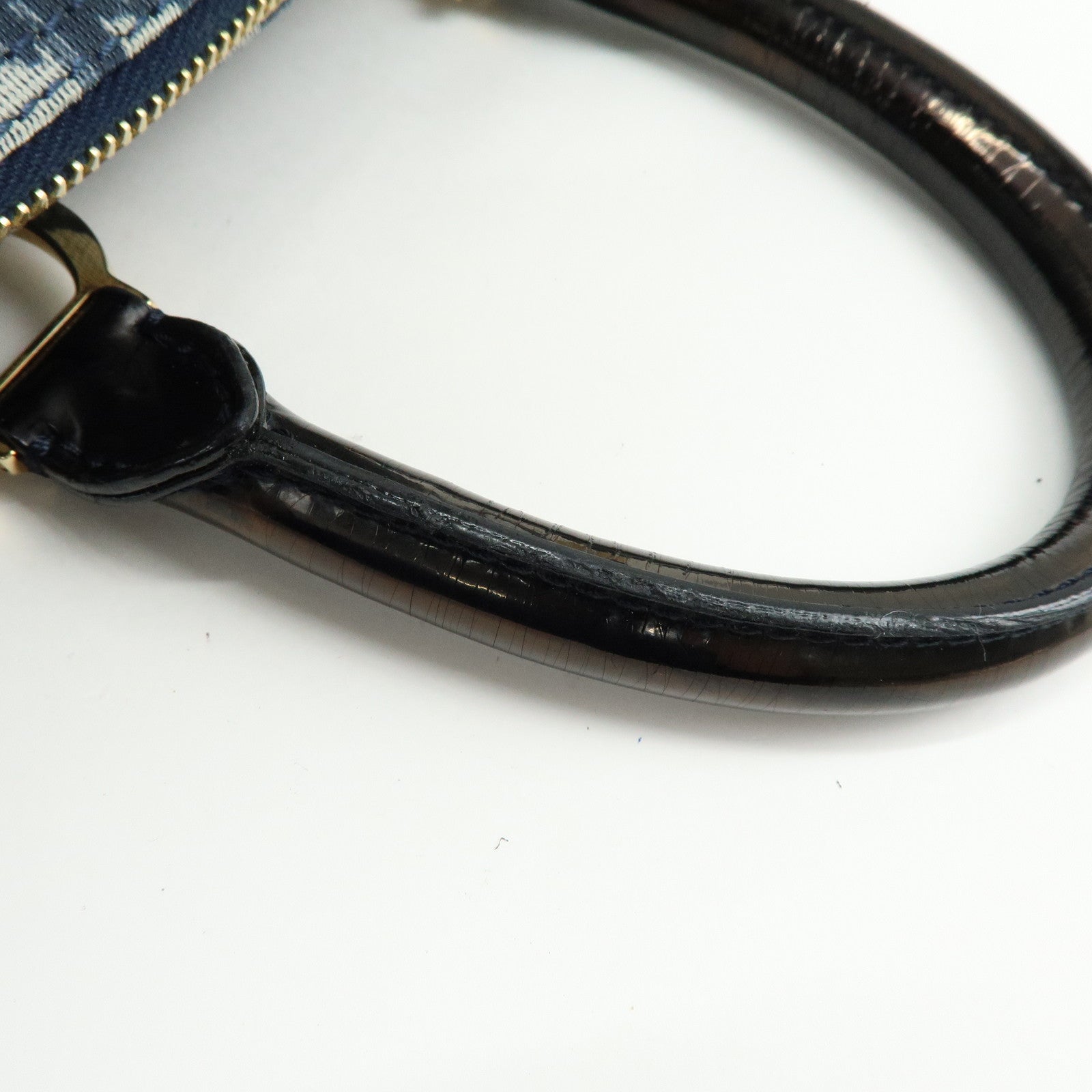Christian Dior Trotter PVC Canvas Patent Leather Mini Boston Bag