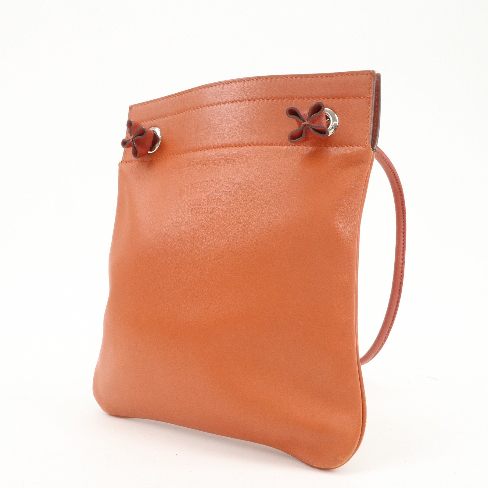 HERMES Aline Mini Shoulder Bag Crossbody Bag C Stamped Brown