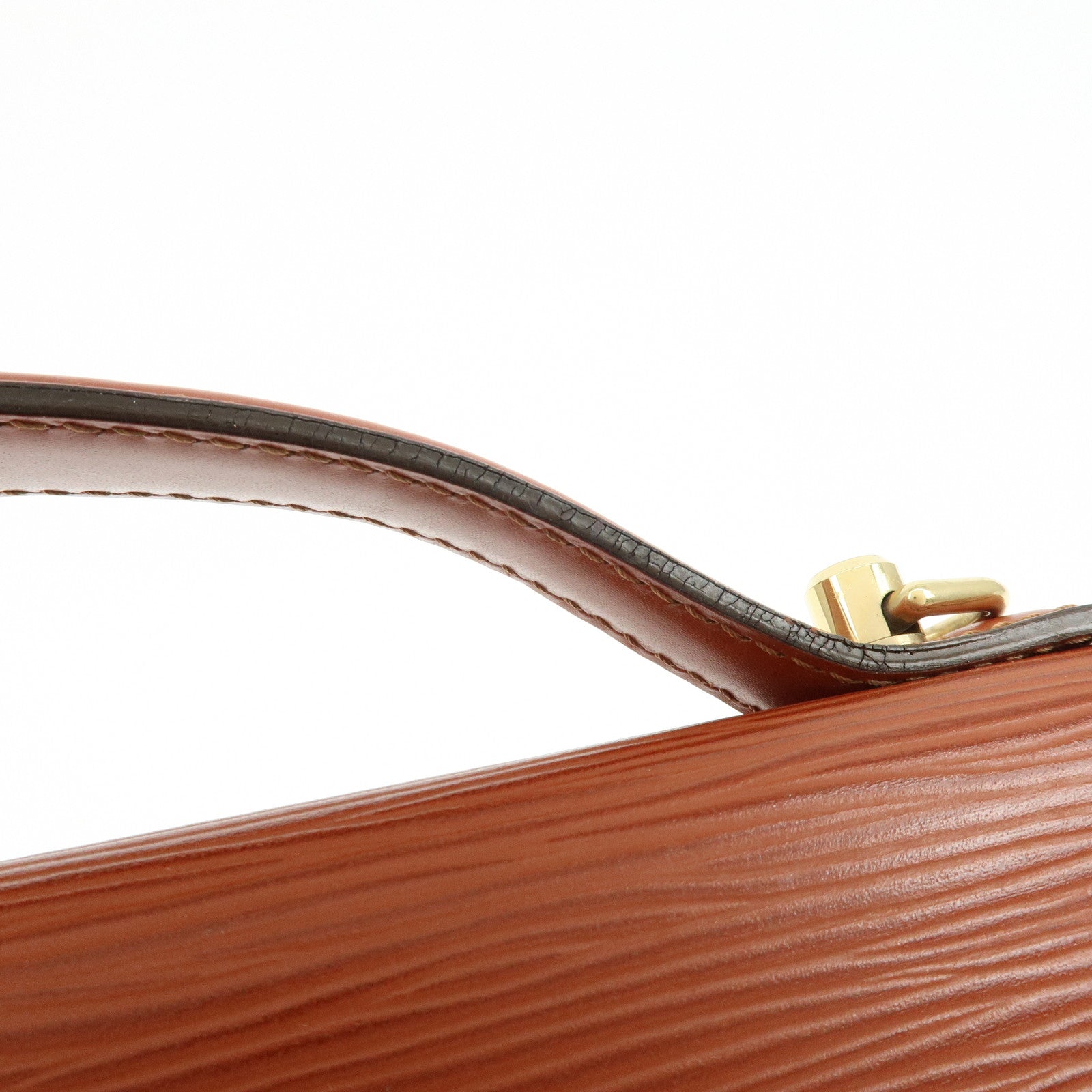 Louis Vuitton Epi Monceau 2way Bag Hand Bag Kenya Brown M52123