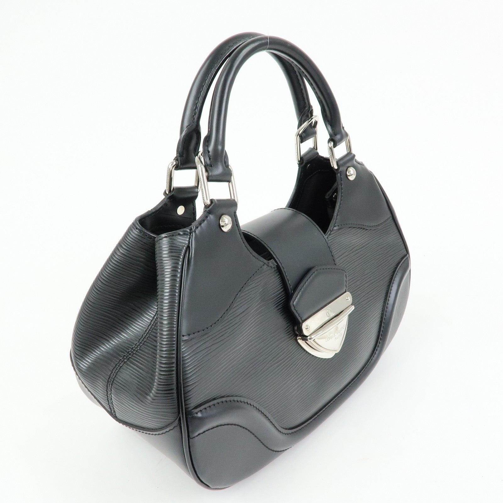 Louis Vuitton Epi Leather Sac Montaigne Hand Bag Noir M59302