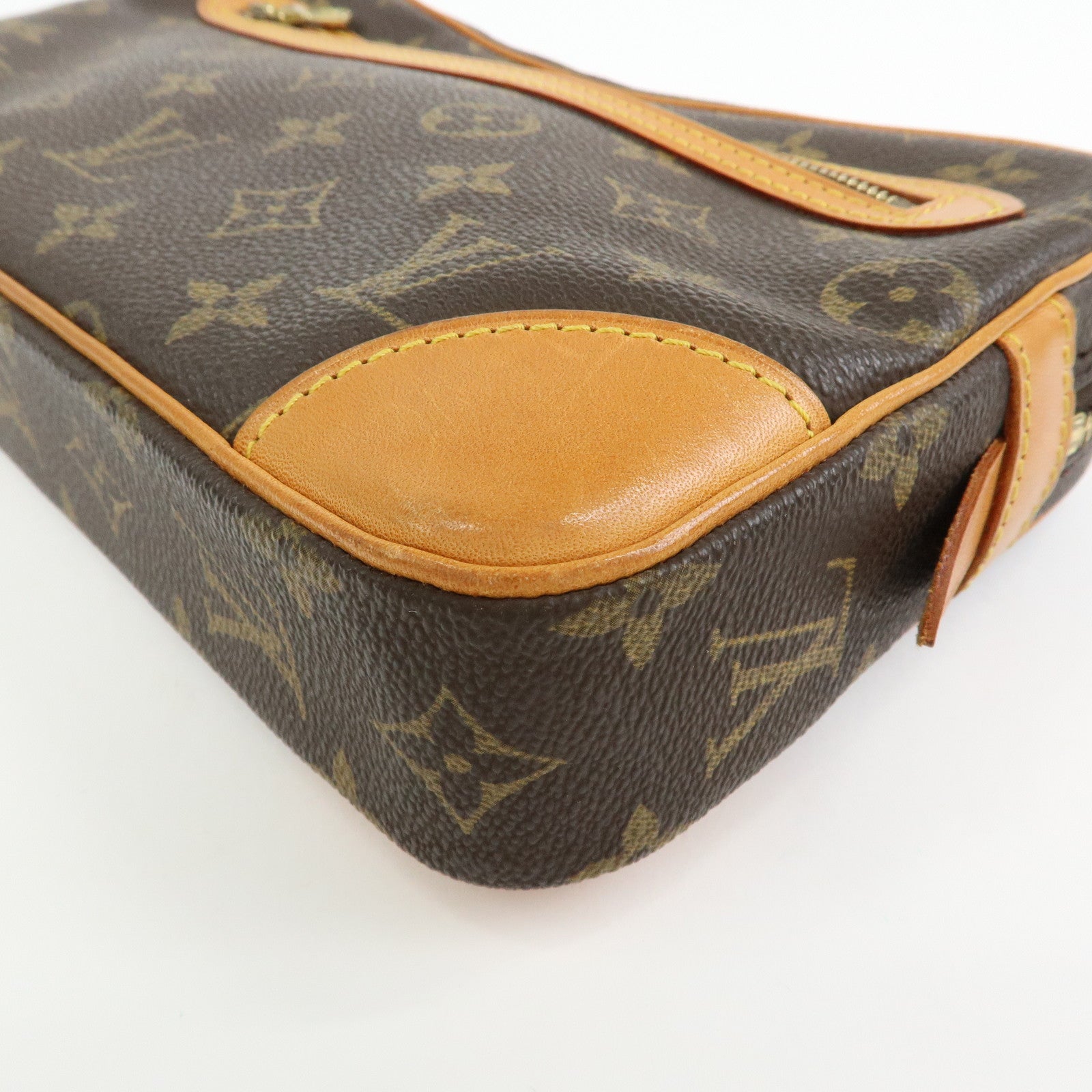 Louis Vuitton Monogram Marly Dragonne GM Clutch Bag Brown M51825