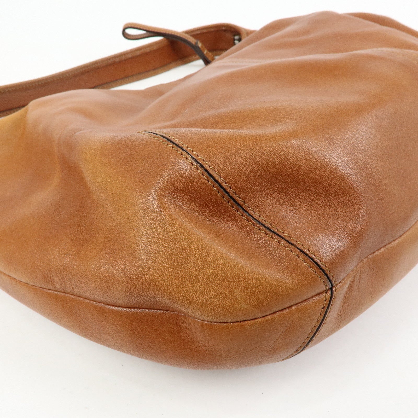 COACH Ergo Leather Shoulder Bag Hand Bag Camel