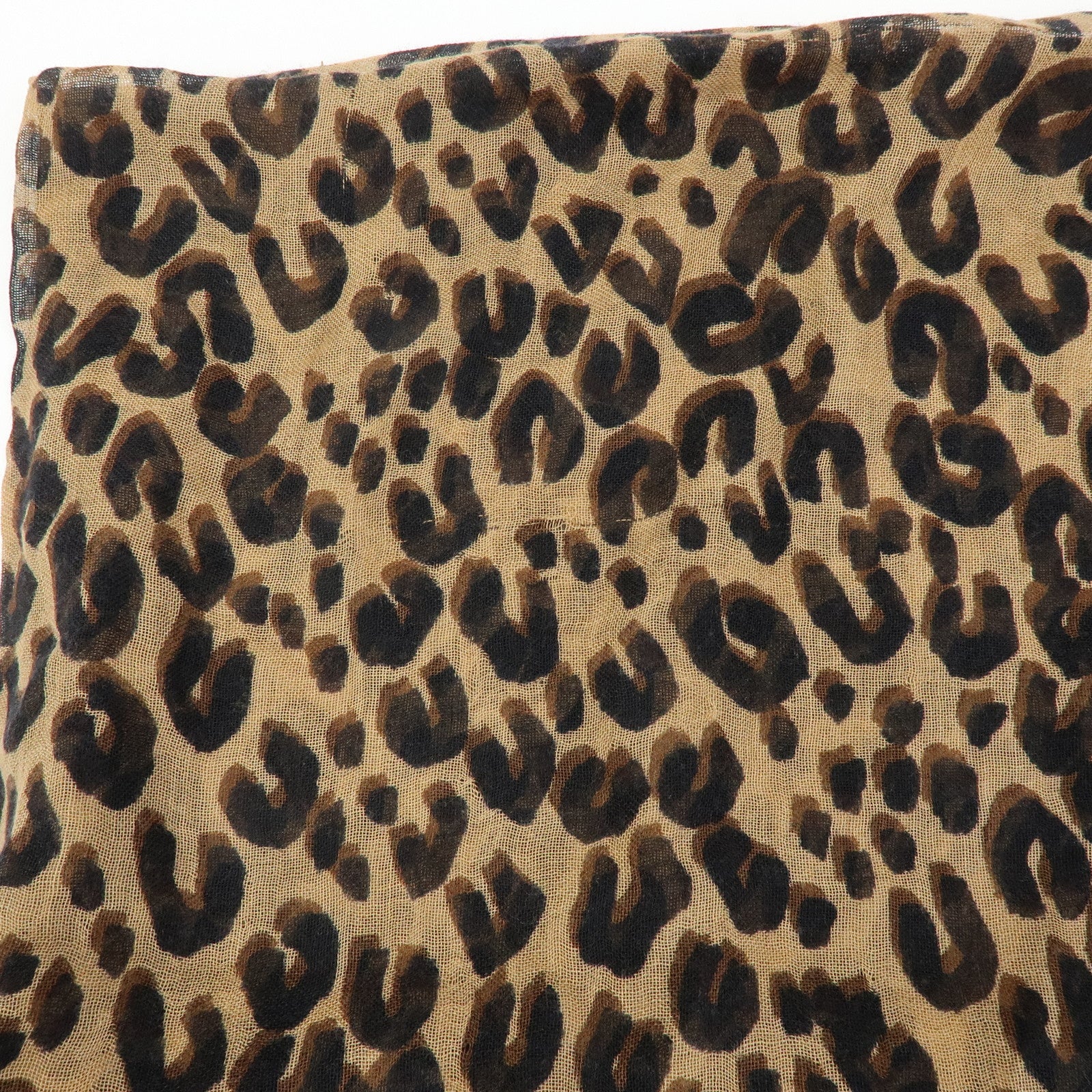 Louis Vuitton Etole Cashmere Silk Scarf Leopard Brown M72215