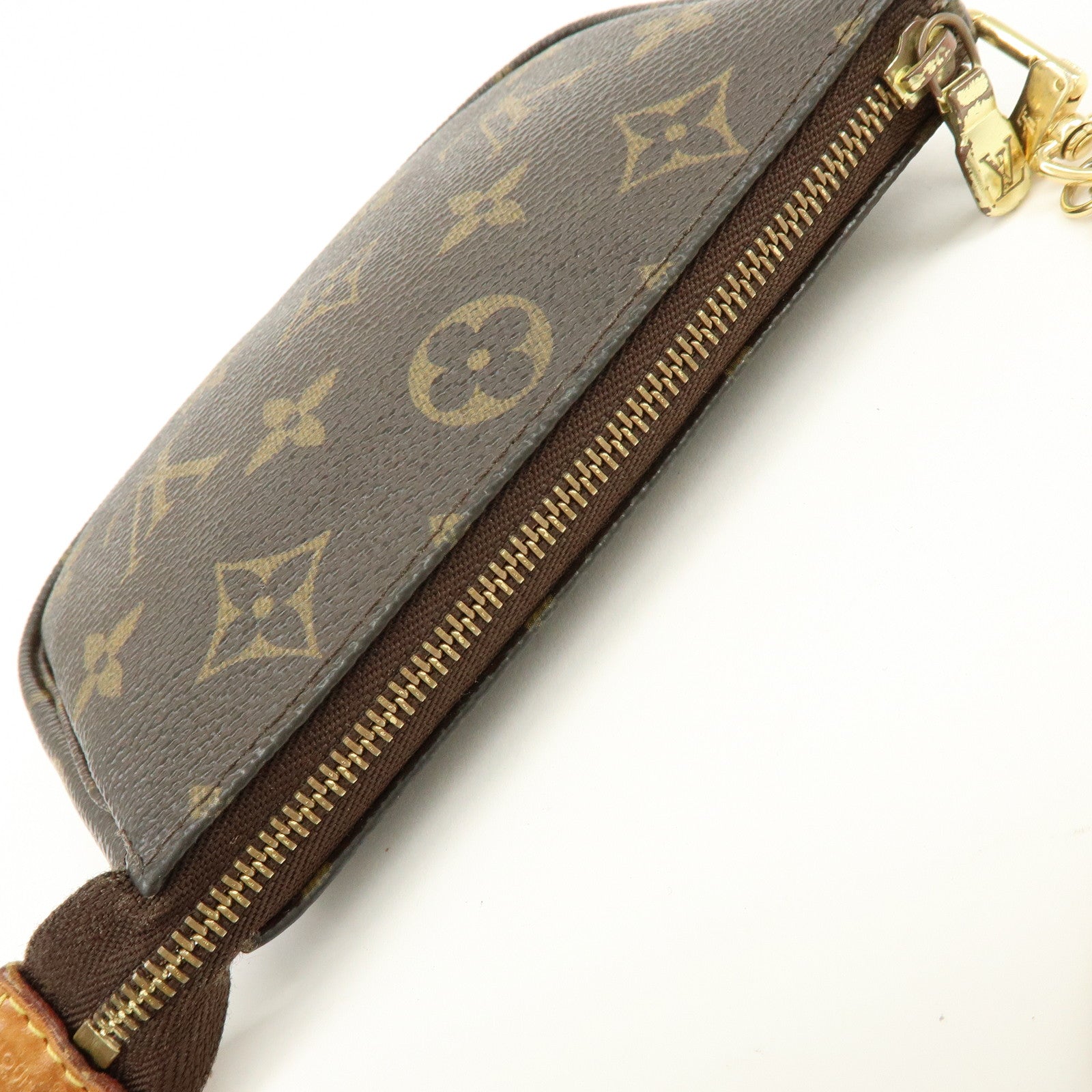 Louis Vuitton Monogram Mini Pochette Accessoires Hand Bag M58009
