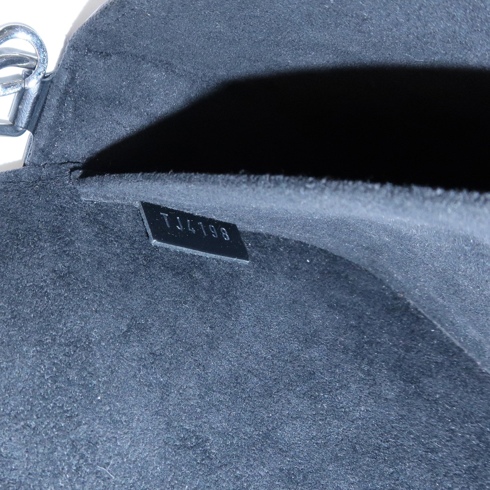 Louis Vuitton Epi Pochette Felicie Leather Hand Bag Black M62648 Used