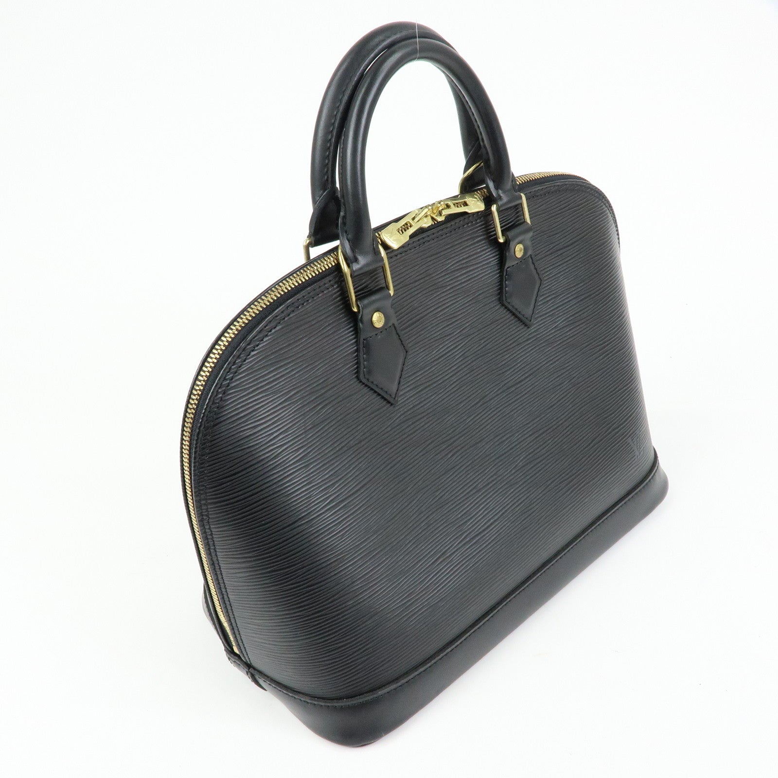 Louis Vuitton Epi Leather Alma Hand Bag Noir Black M52142