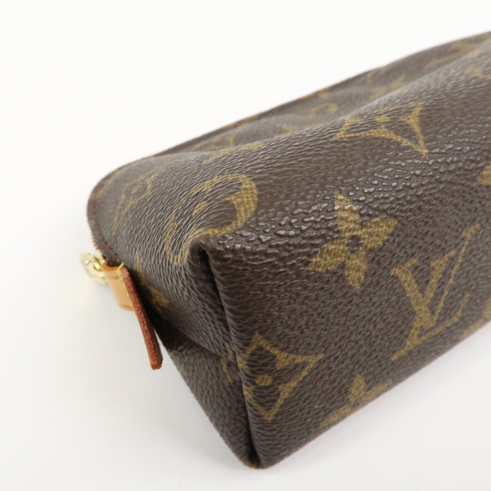 Louis Vuitton Monogram Canvas Pochette Cosmetic Pouch Brown M47515