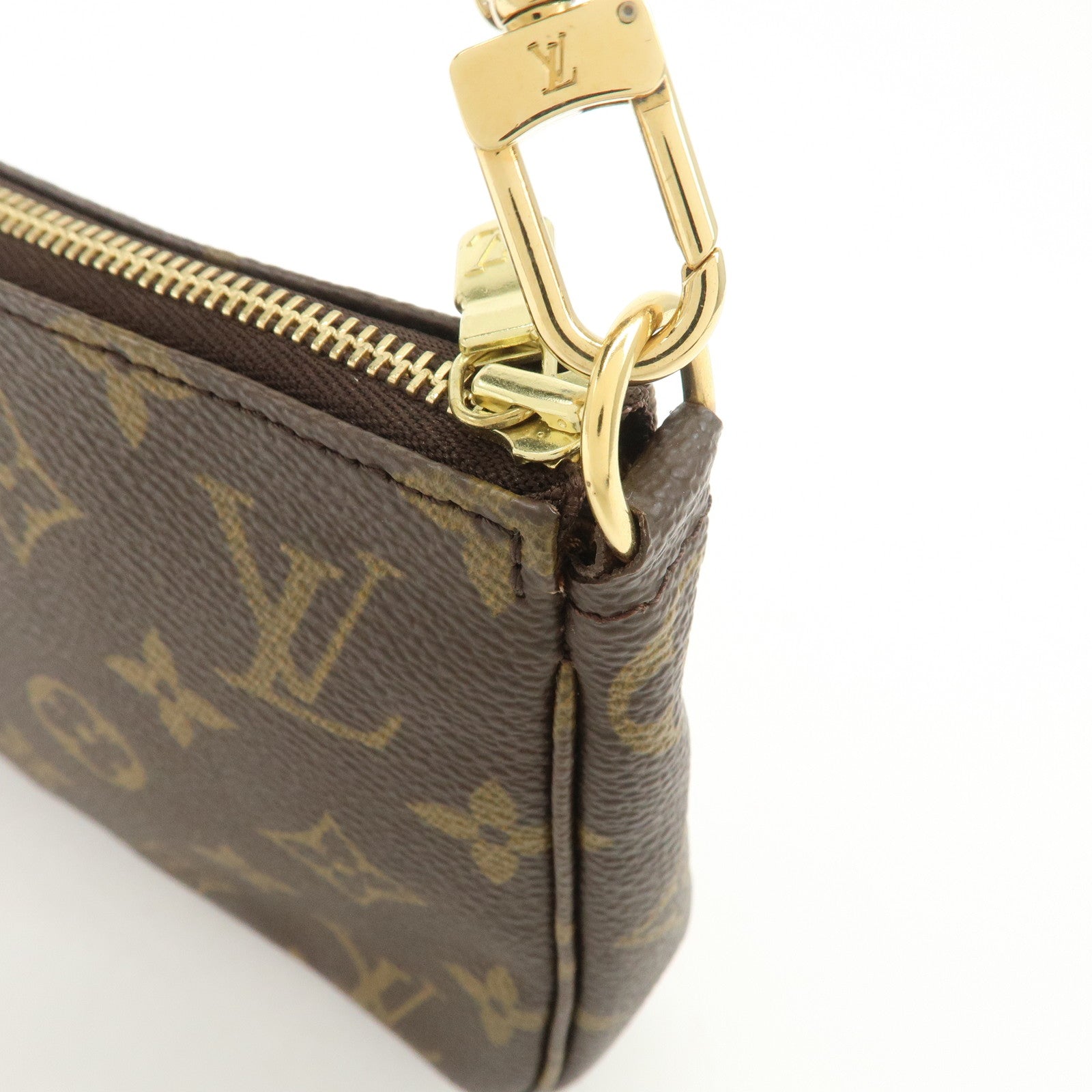 Louis Vuitton Monogram Pochette Accessoires Hand Bag Brown M51980