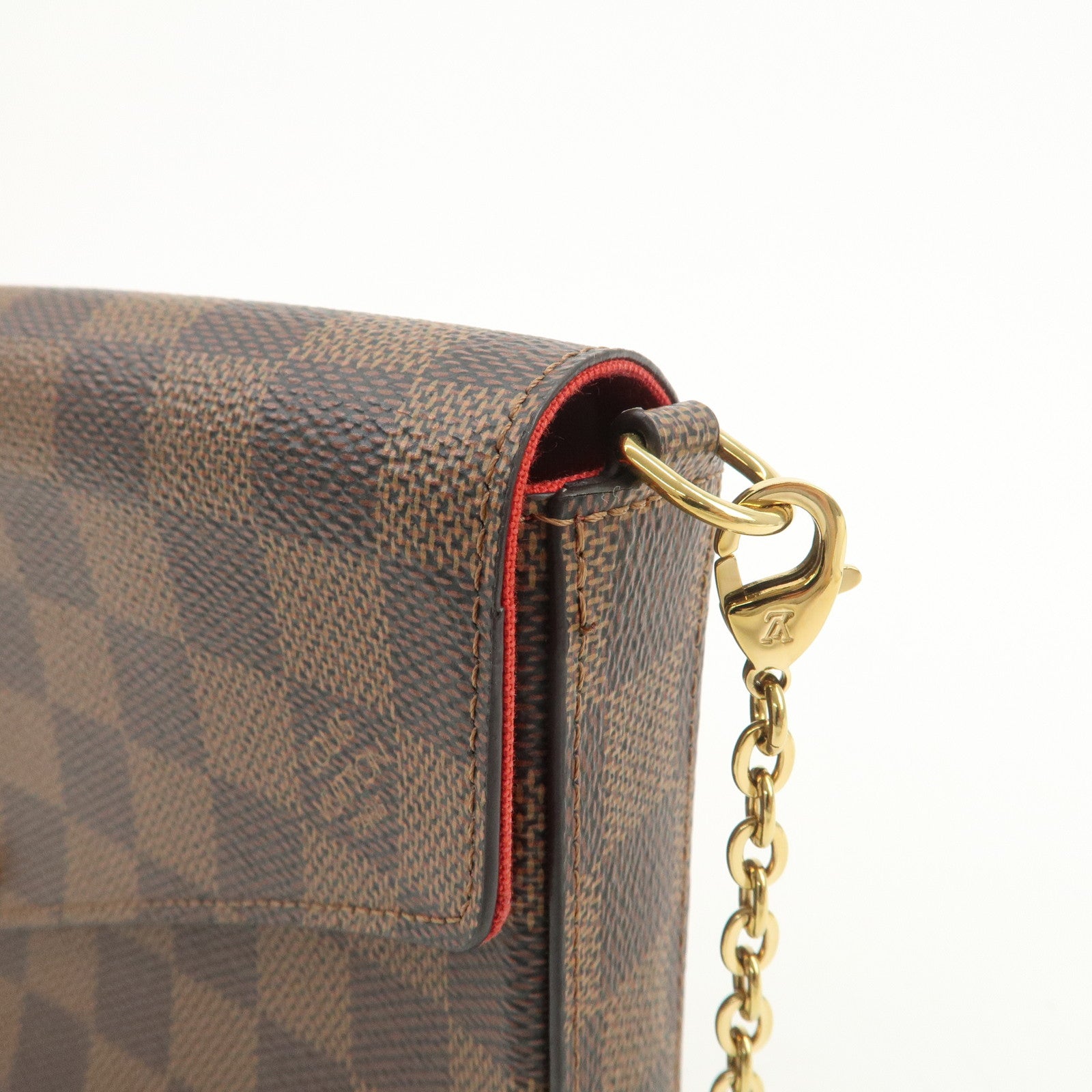 Louis Vuitton Damier Pochette Felicie Shoulder Bag Brown M63032
