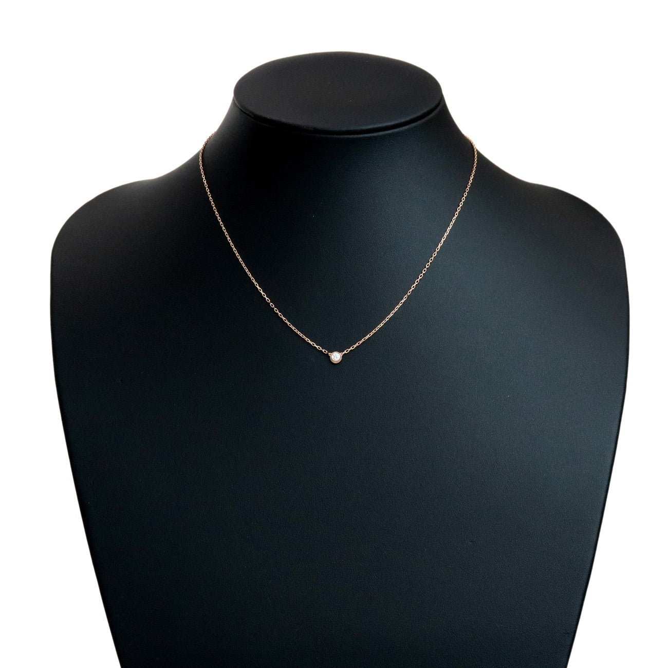 Cartier Diamants Legers Necklace SM Diamond D'amour 0.09ct 750PG