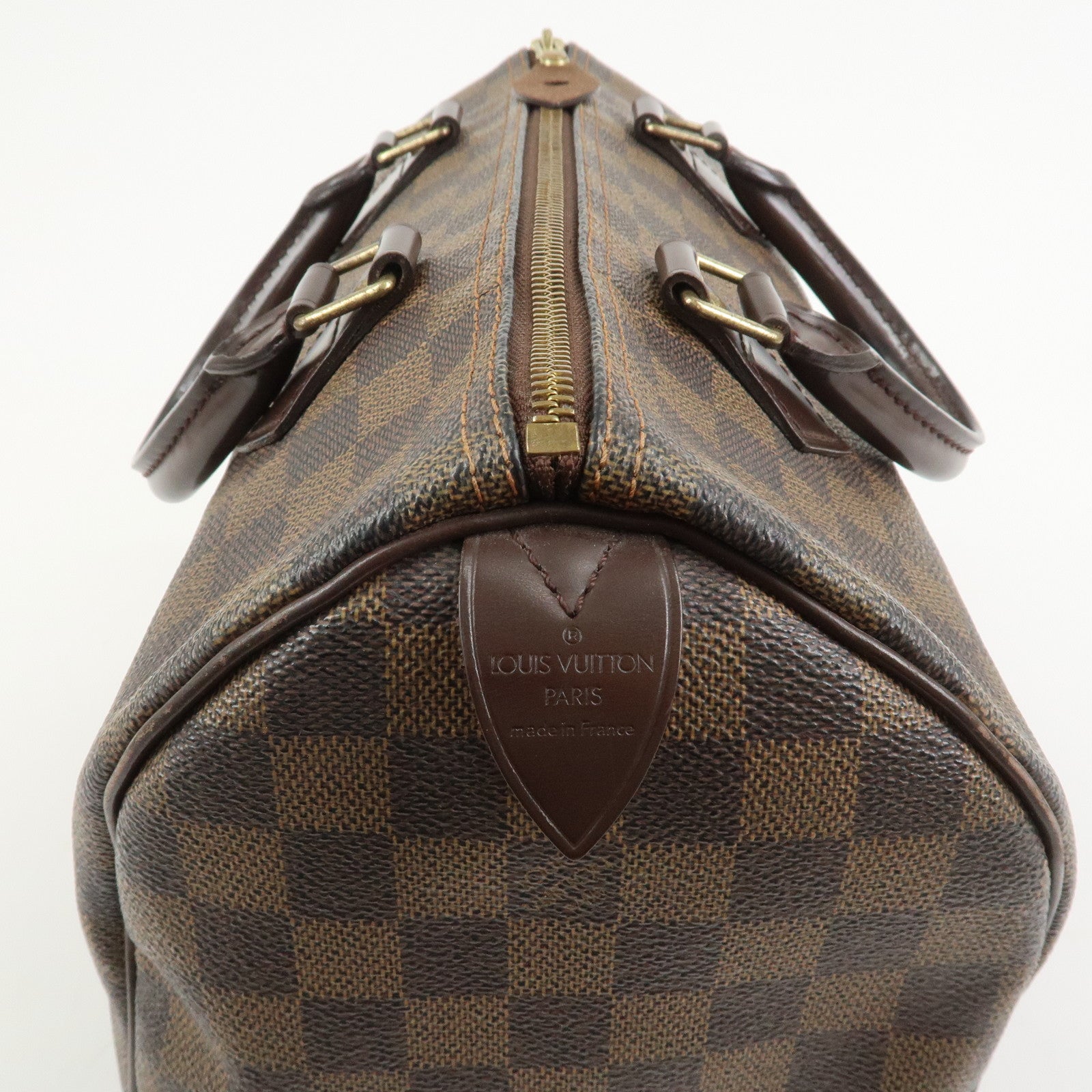Louis Vuitton Damier Ebene Speedy 25 Hand Bag Boston Bag N41532