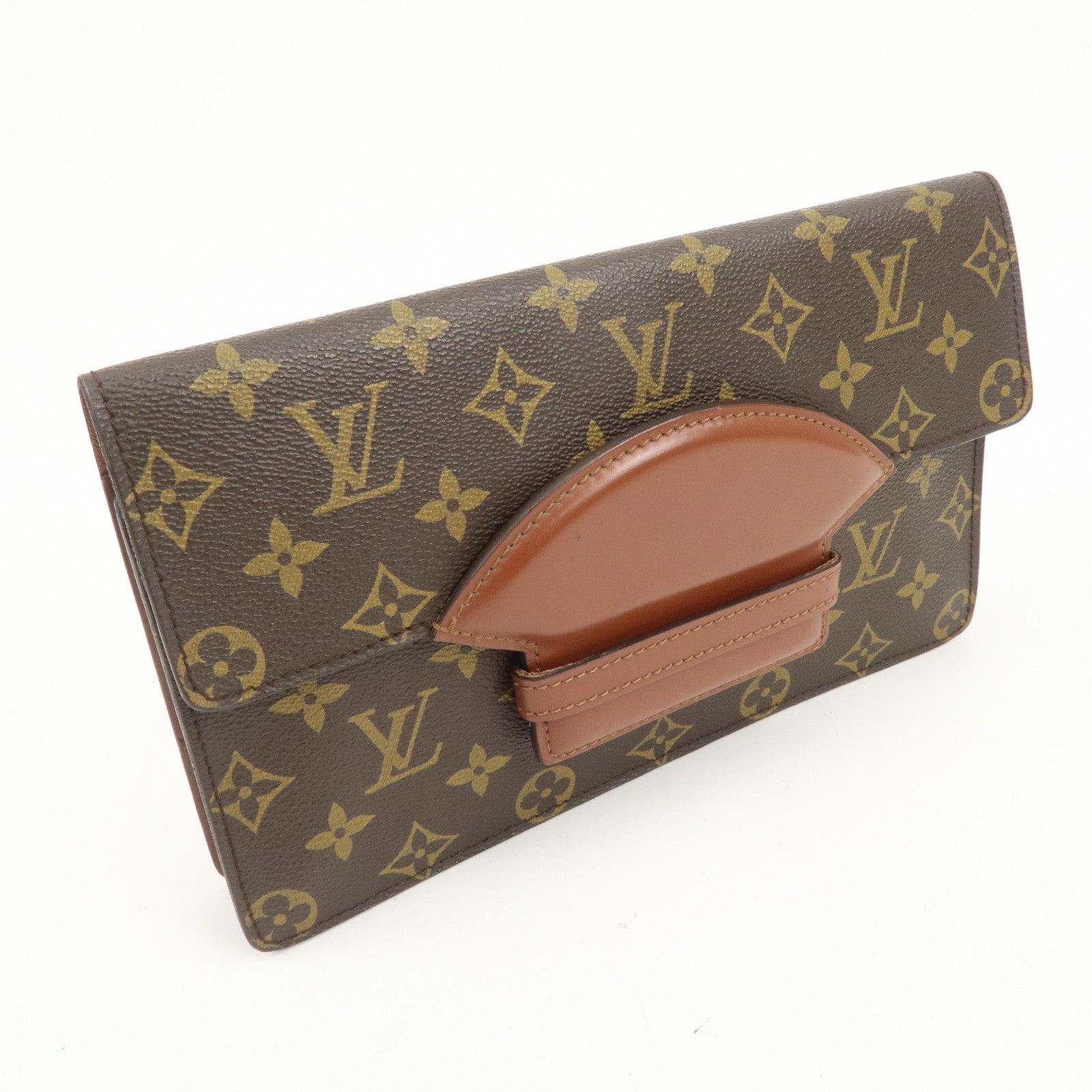 Louis Vuitton Monogram Chailot Clutch Bag Brown M51788