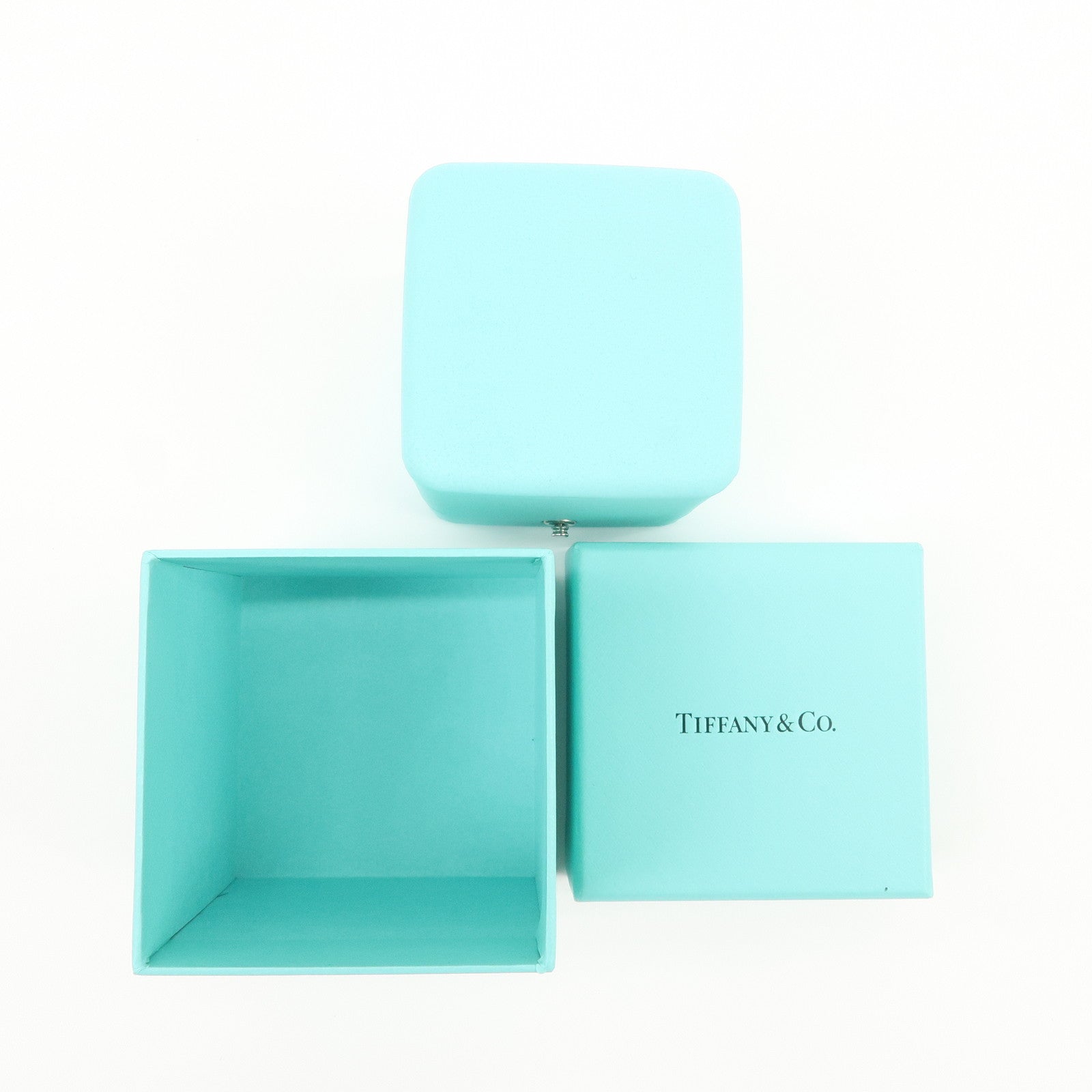 Tiffany & Co Set of 2 Jewelry Boxes for Pair Ring Tiffany Blue