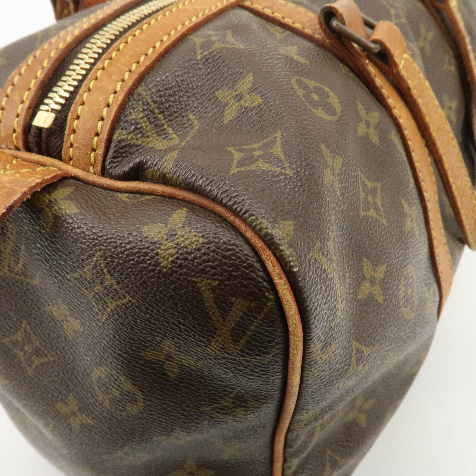 Louis Vuitton Monogram Sac Souple 35 Boston Bag Brown M41626