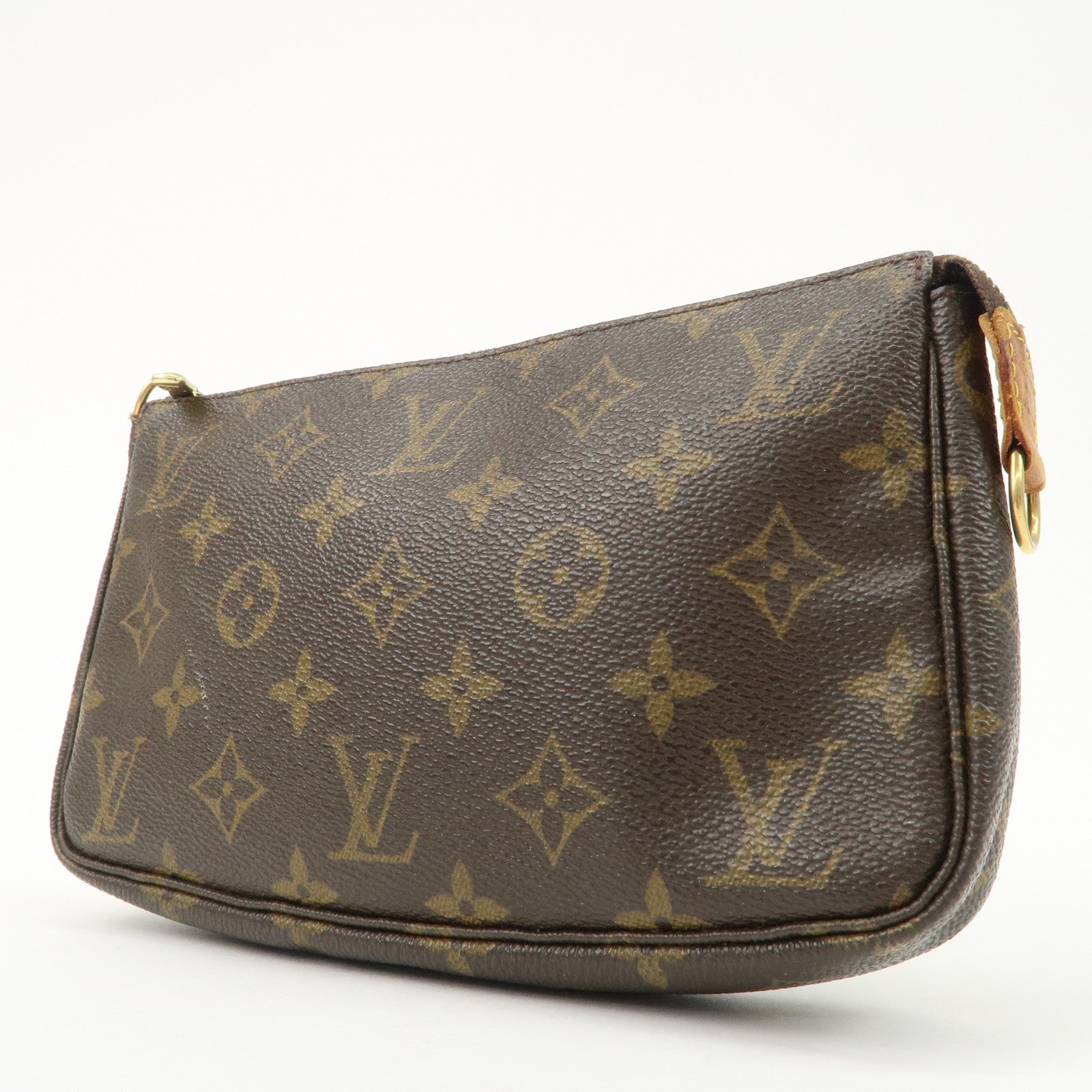 Louis Vuitton Monogram Pochette Accessoires Hand Bag Brown M51980