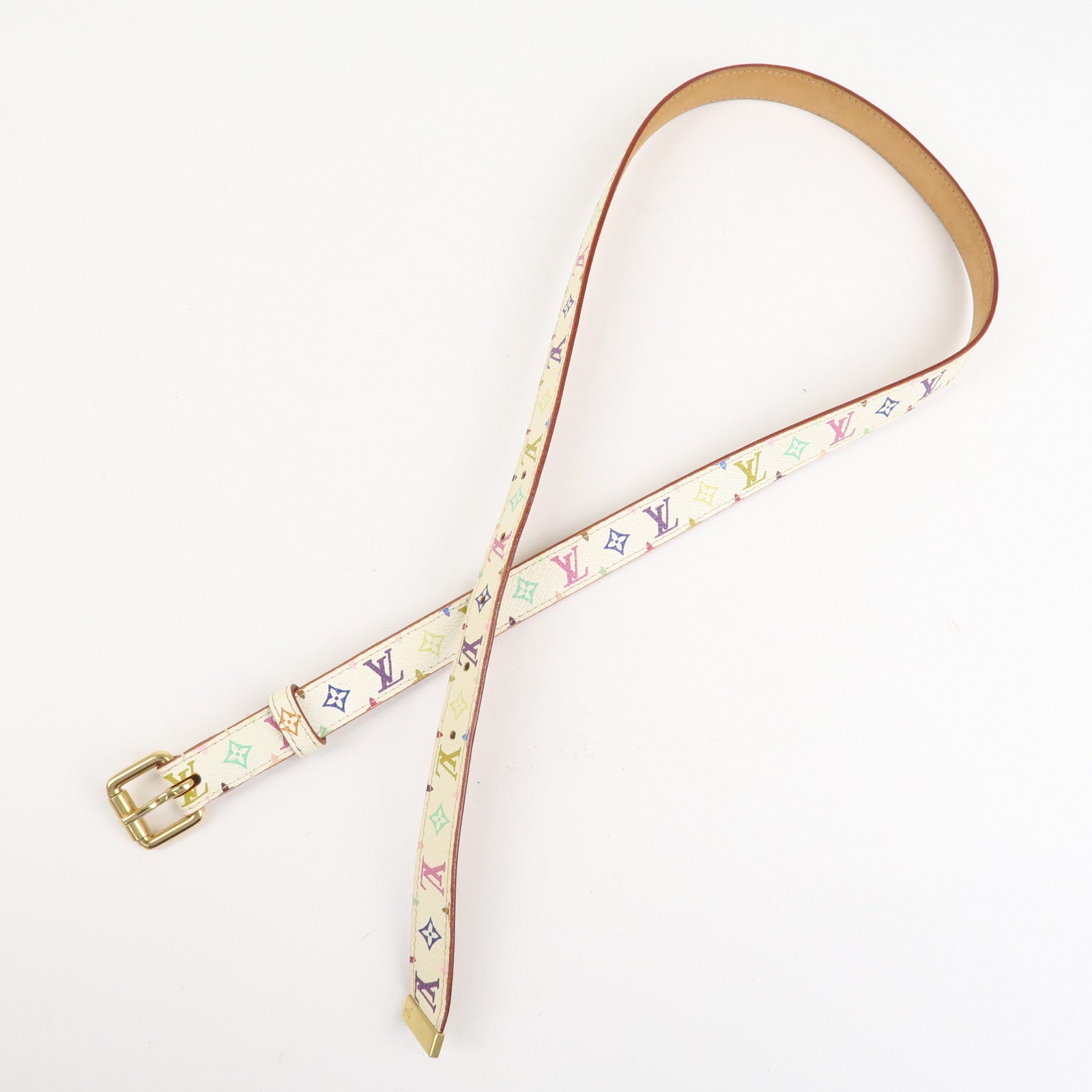 Louis Vuitton Ceinture Monogram Multicolor Leather Belt M9272W Used