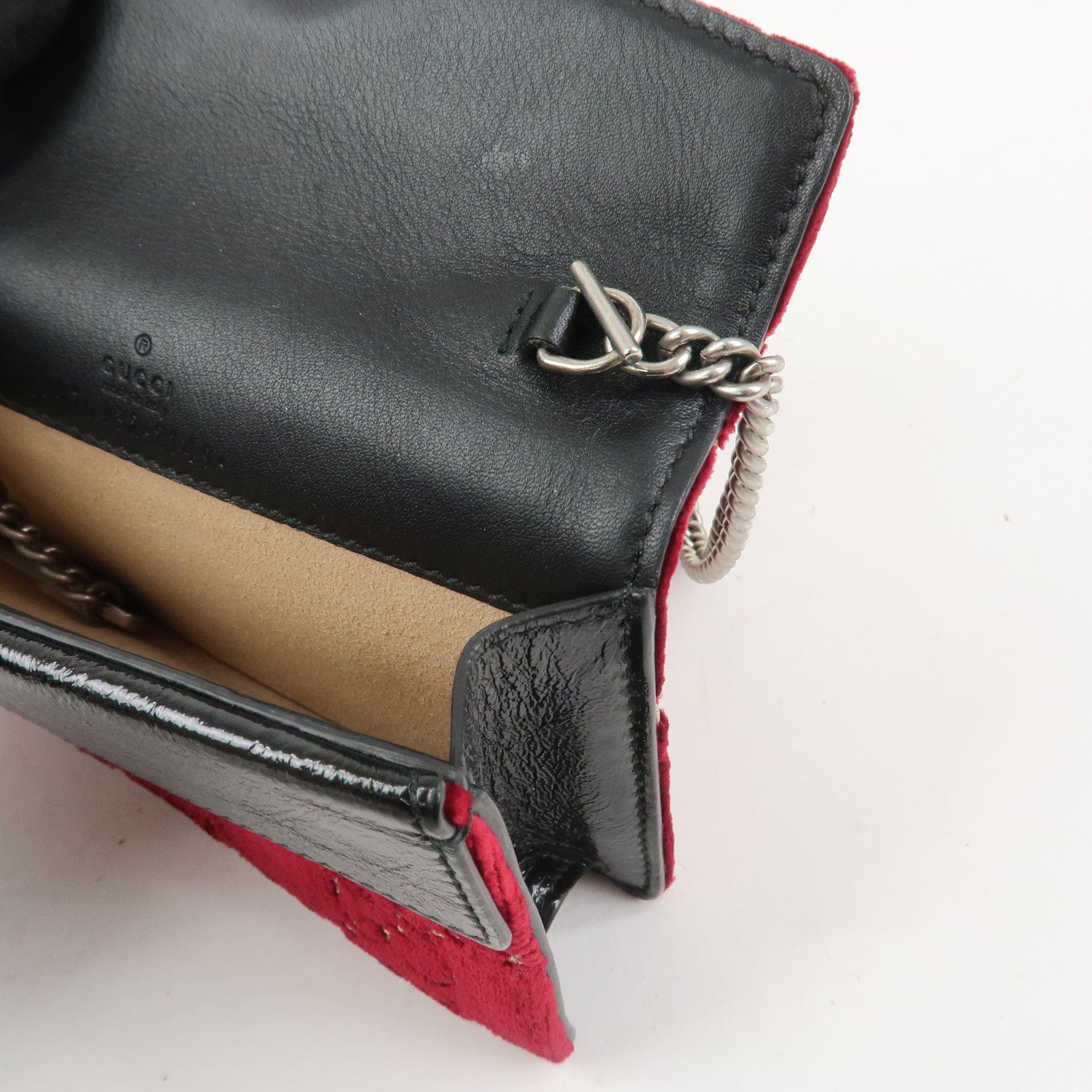 GUCCI Dionysus Super Mini Bag Leather Chain Shoulder Bag 476432