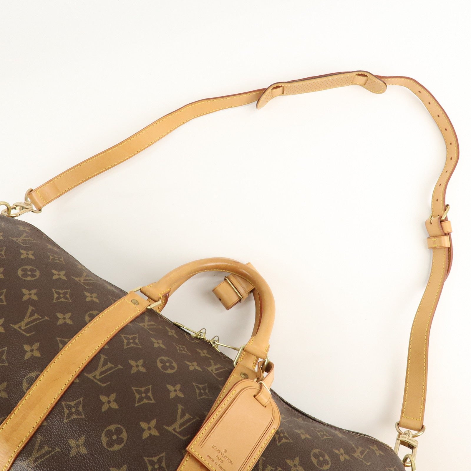 Louis Vuitton Monogram Keep All 50 Bandouliere Boston Bag M41416