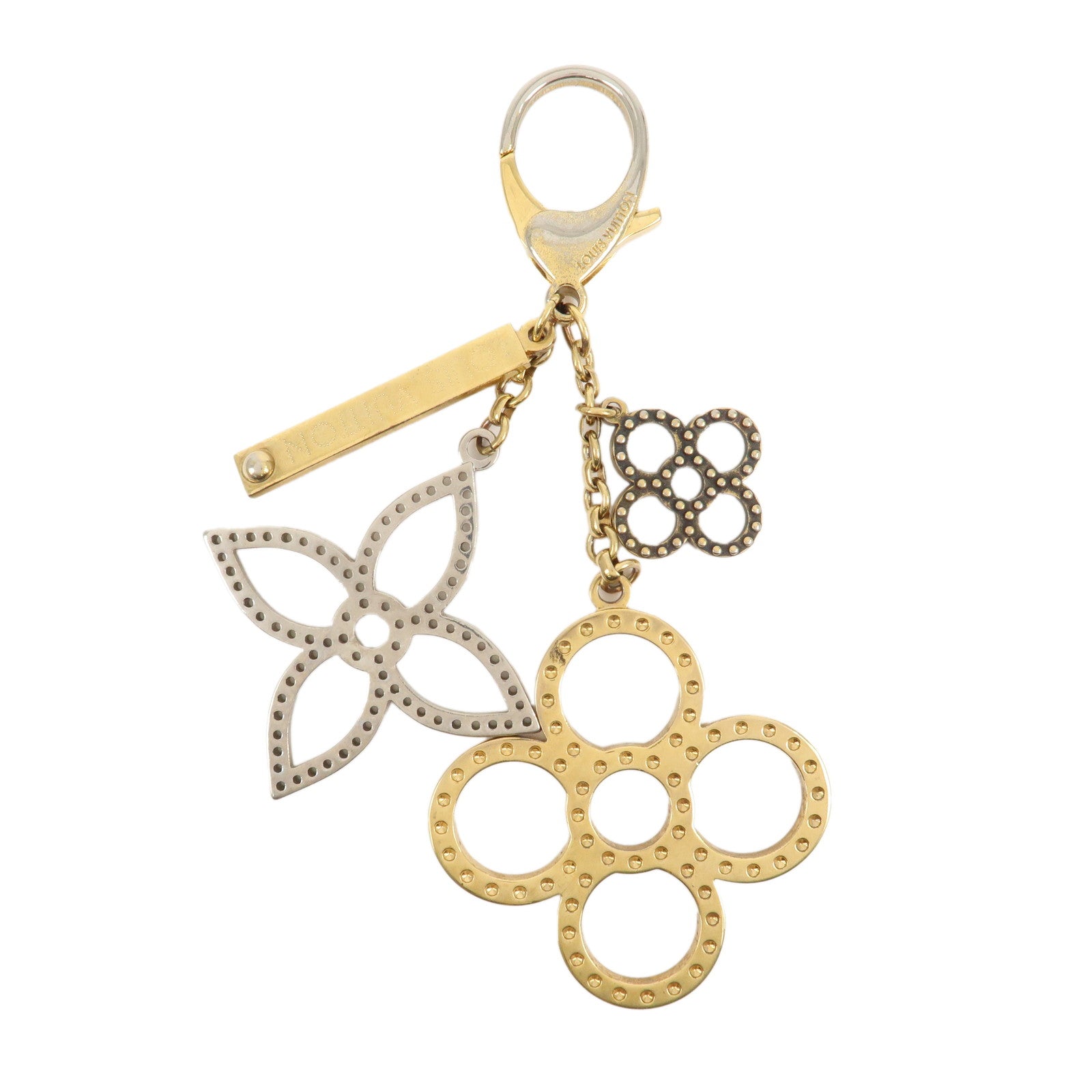 Louis Vuitton Monogram Bijoux Sac Tapage Bag Charm Gold M66350