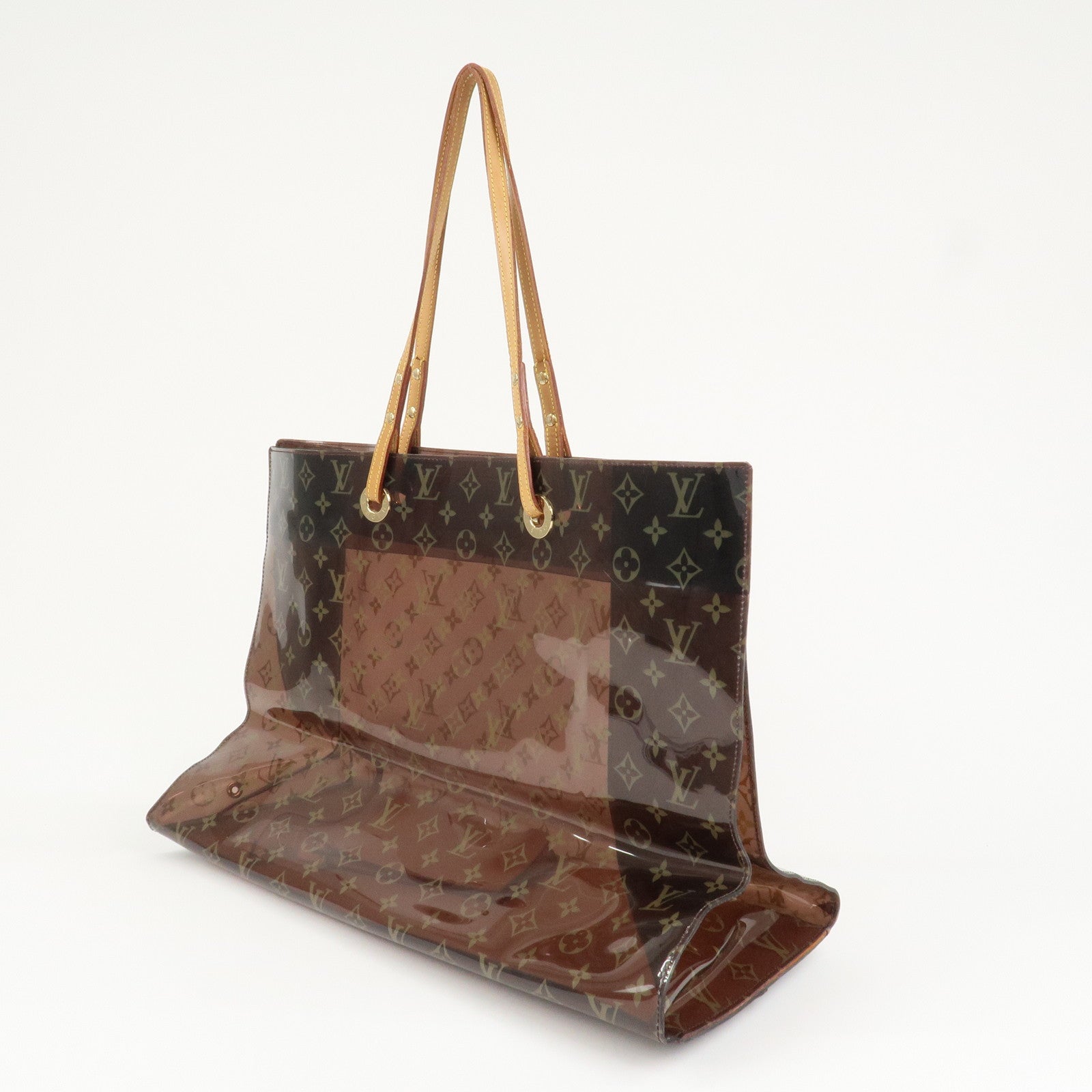 Louis Vuitton Monogram Cabas Cruise Vinyl Tote Bag Brown M50500