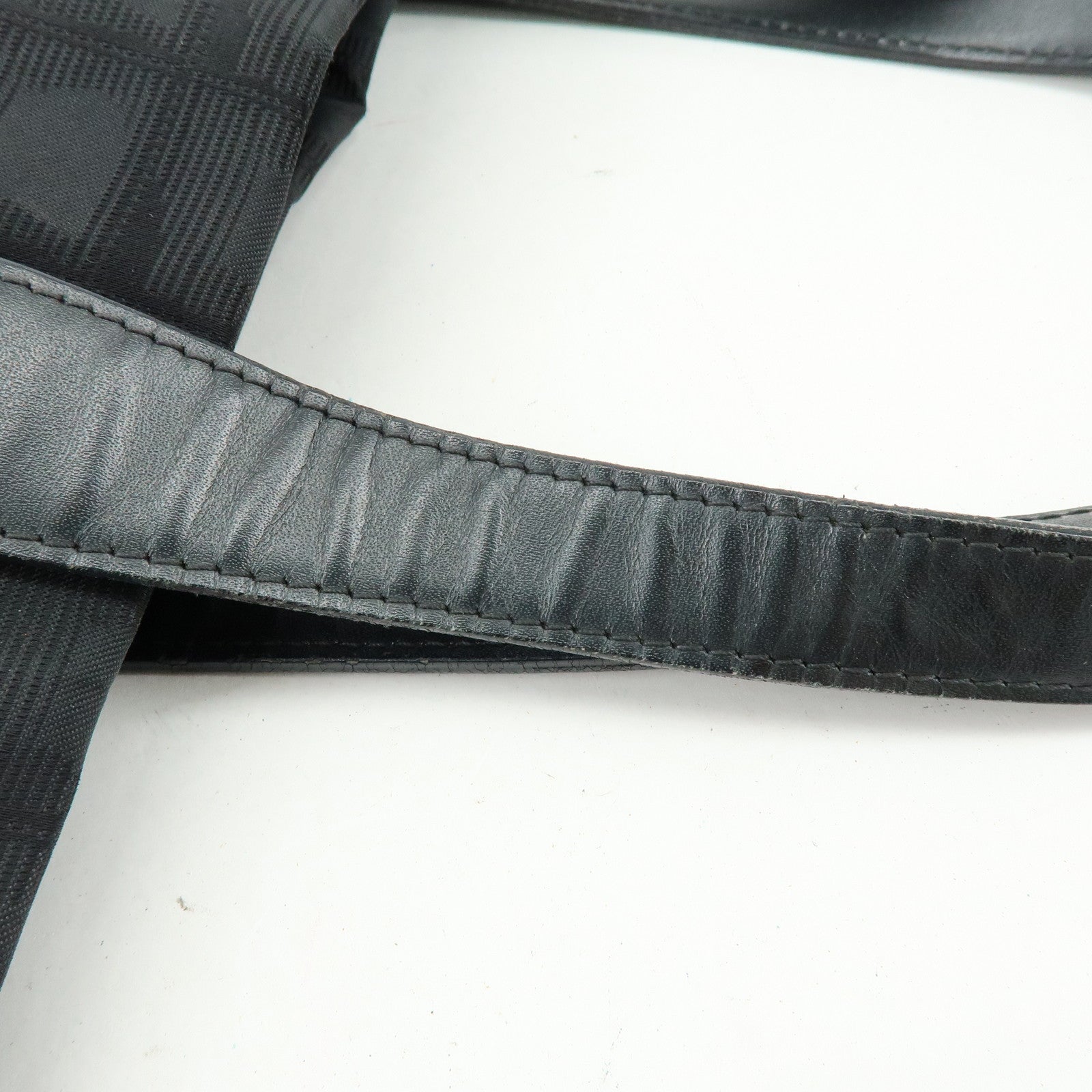 CHANEL New Travel Line Nylon Jacquard Leather Tote Bag A15991